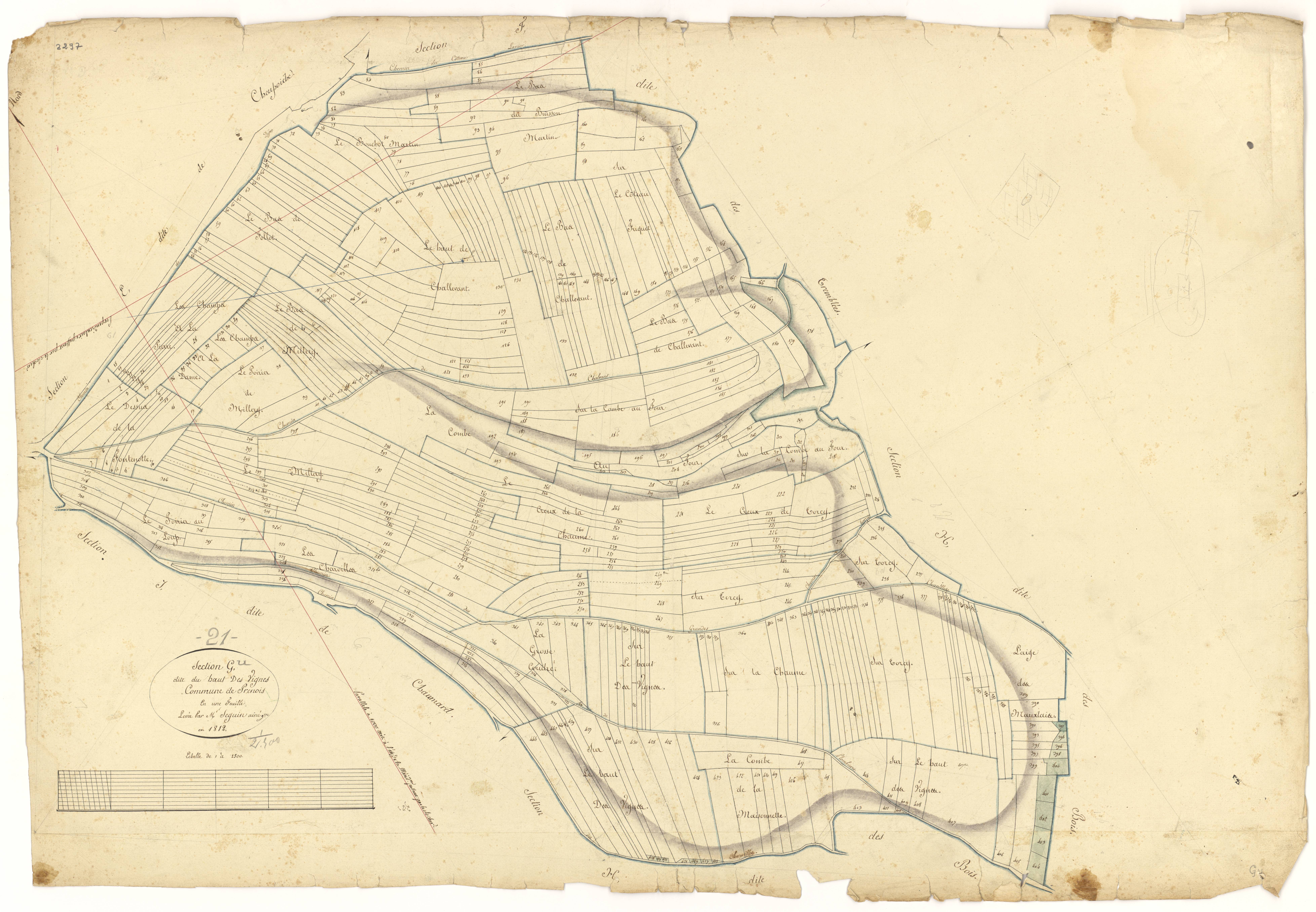Prenois - Section G - 3 P PLAN 508/9
