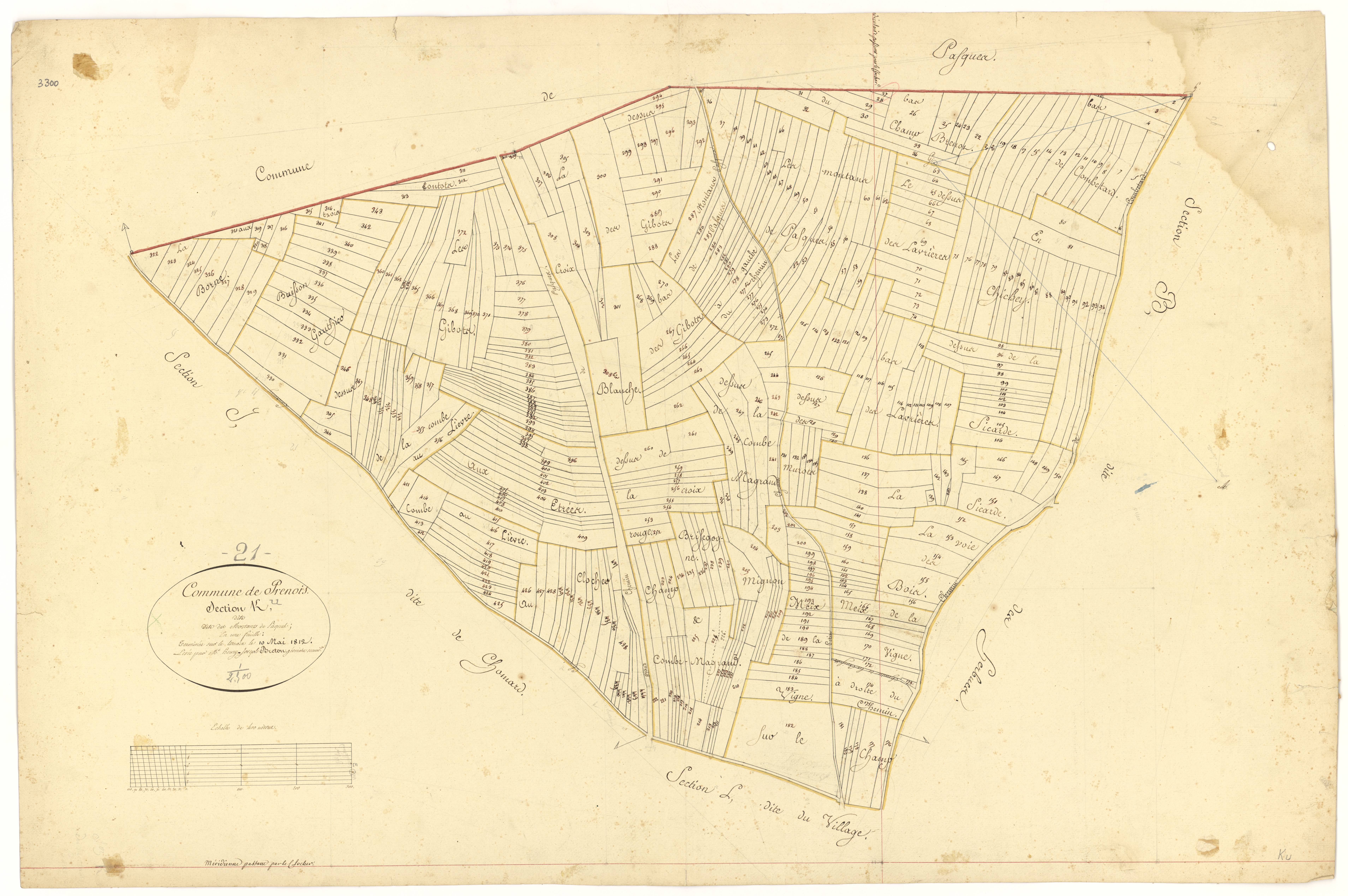 Prenois - Section K - 3 P PLAN 508/12