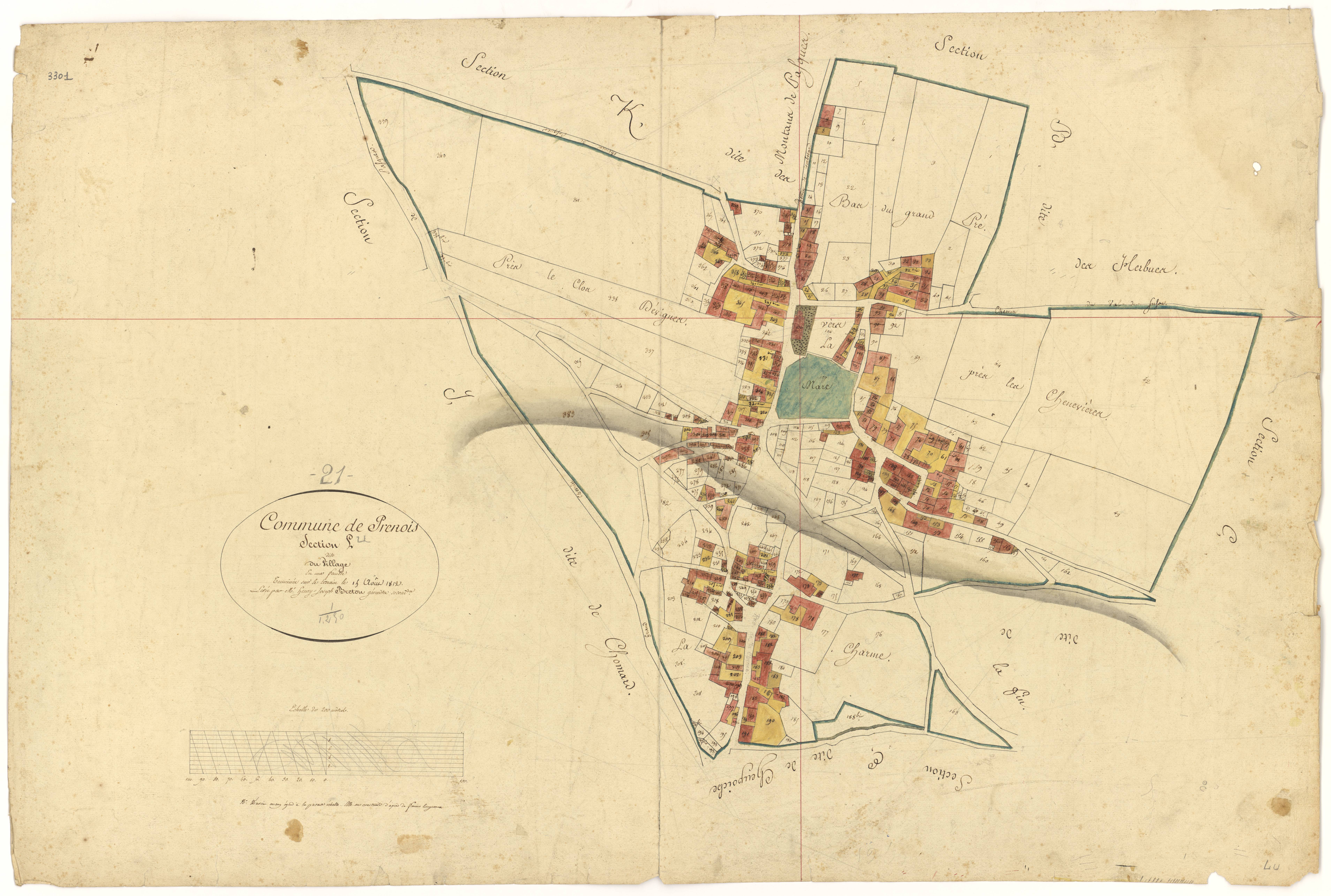 Prenois - Section L - 3 P PLAN 508/13