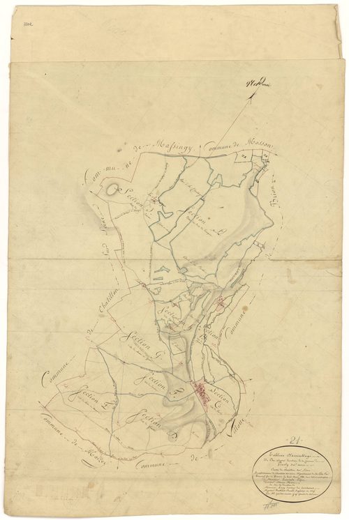 Prusly-sur-Ource - Tableau d'assemblage - 3 P PLAN 510/1
