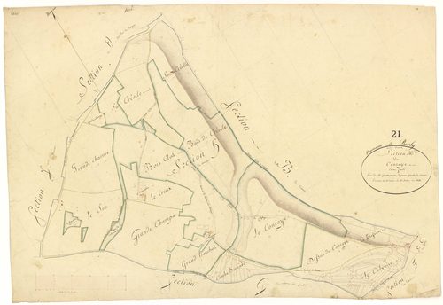 Prusly-sur-Ource - Section H - 3 P PLAN 510/9