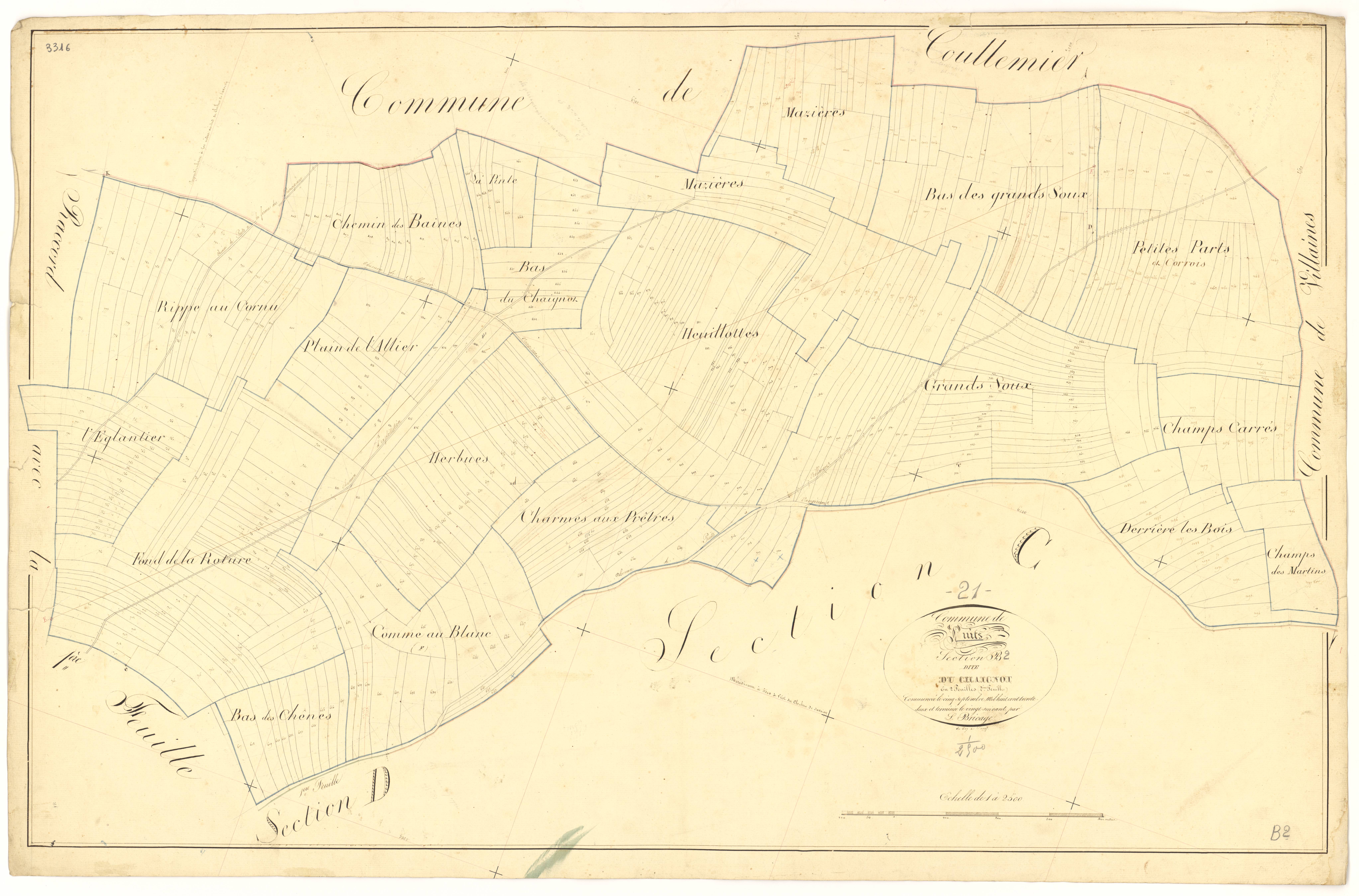 Puits - Section B2 - 3 P PLAN 511/5