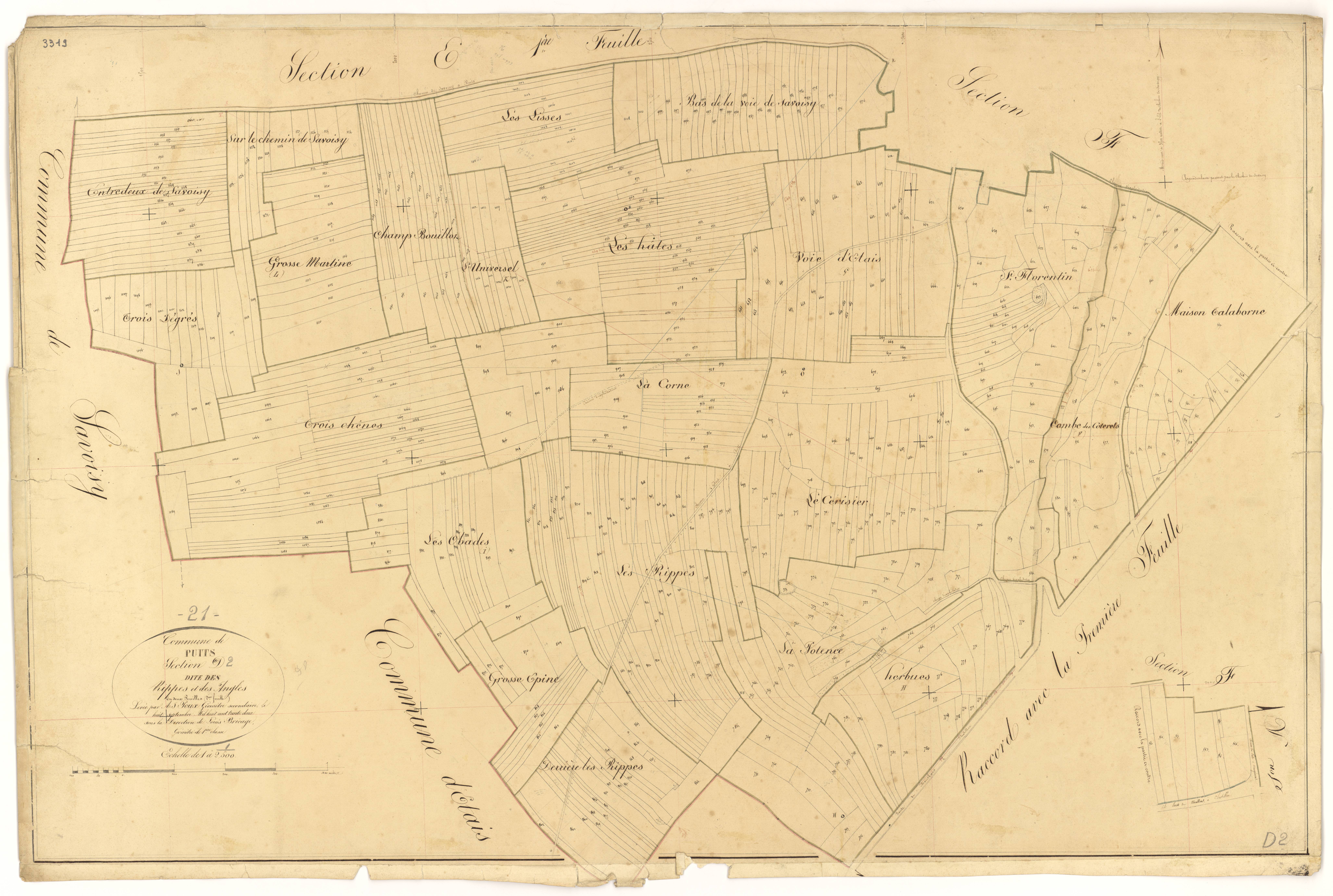 Puits - Section D2 - 3 P PLAN 511/8