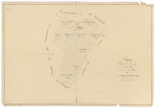 Puligny-Montrachet - Section A (tableau d'assemblage) - 3 P PLAN 512/2