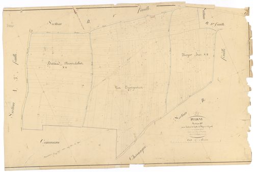 Puligny-Montrachet - Section B2 - 3 P PLAN 512/8