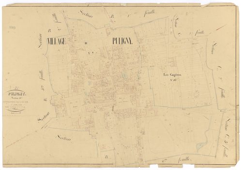 Puligny-Montrachet - Section B3 - 3 P PLAN 512/9