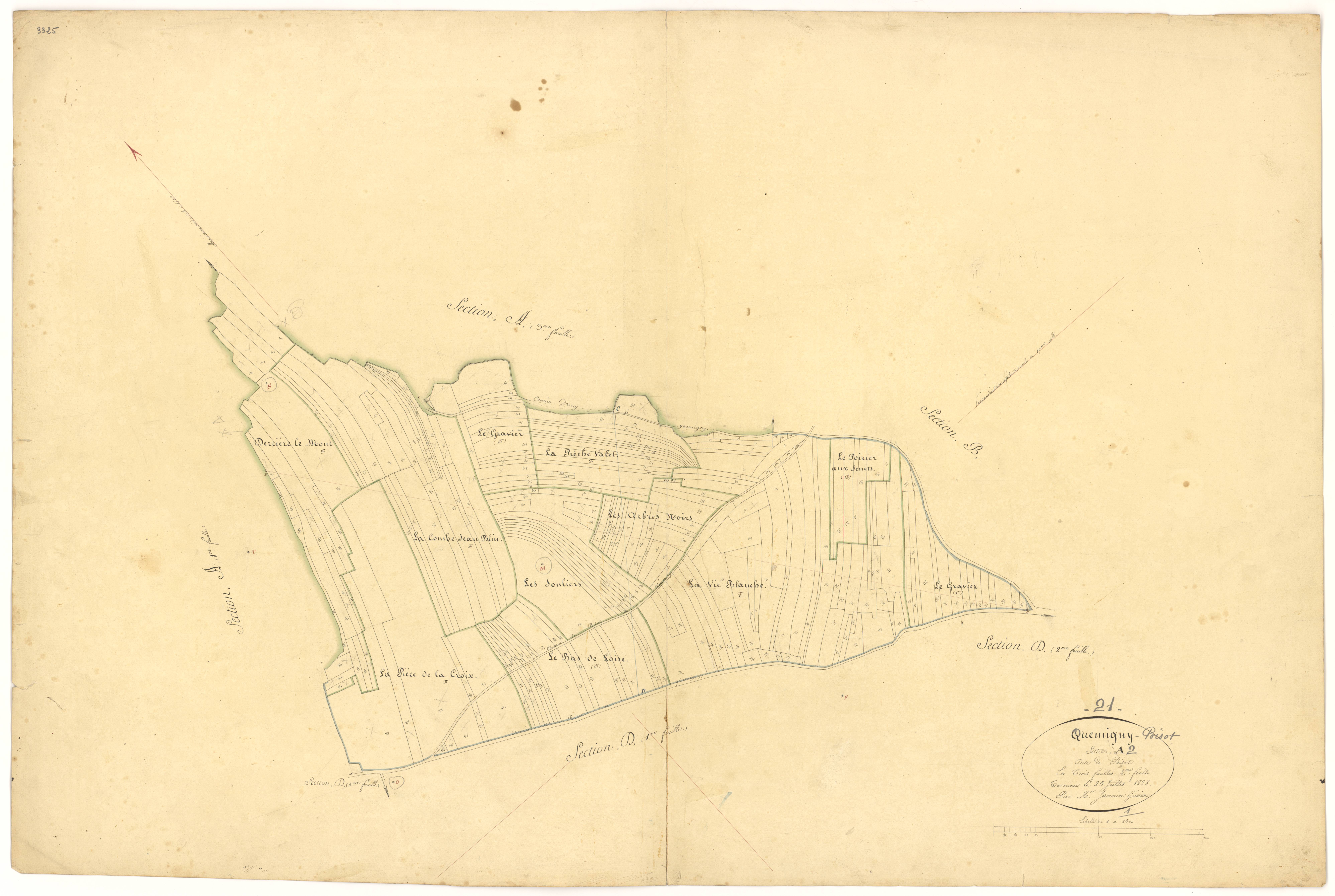 Quemigny-Poisot - Section A2 - 3 P PLAN 513/3