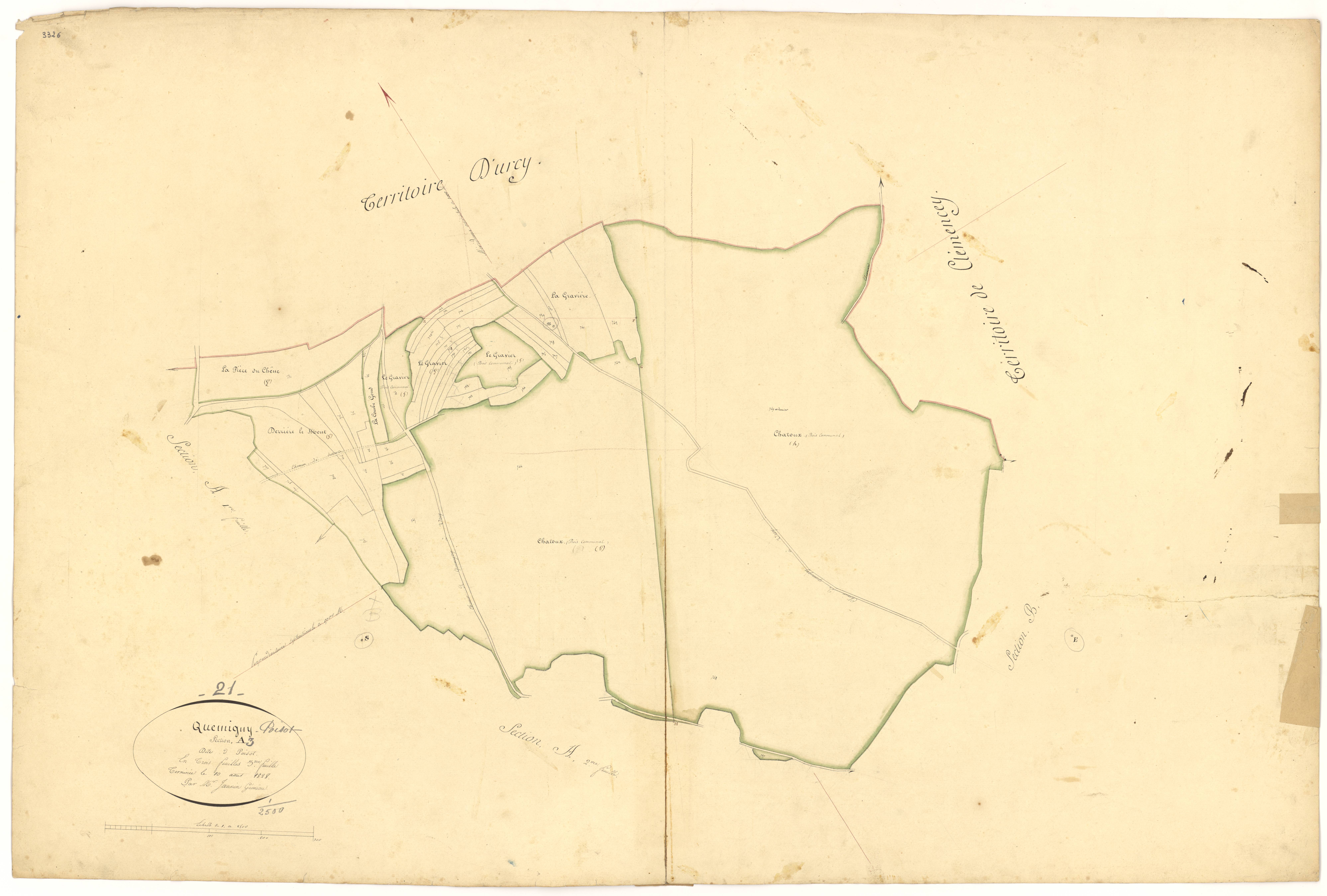 Quemigny-Poisot - Section A3 - 3 P PLAN 513/4