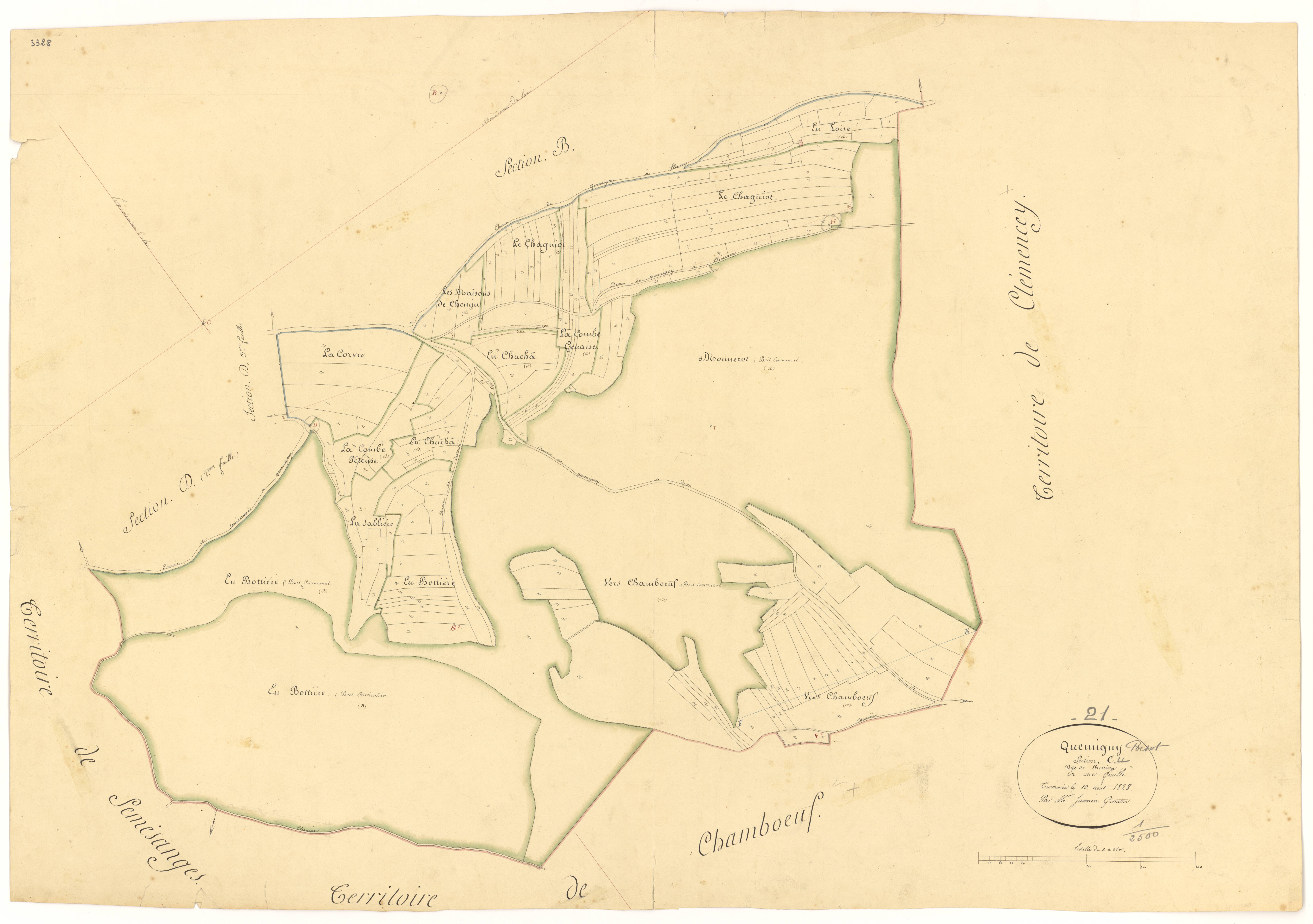 Quemigny-Poisot - Section C - 3 P PLAN 513/6