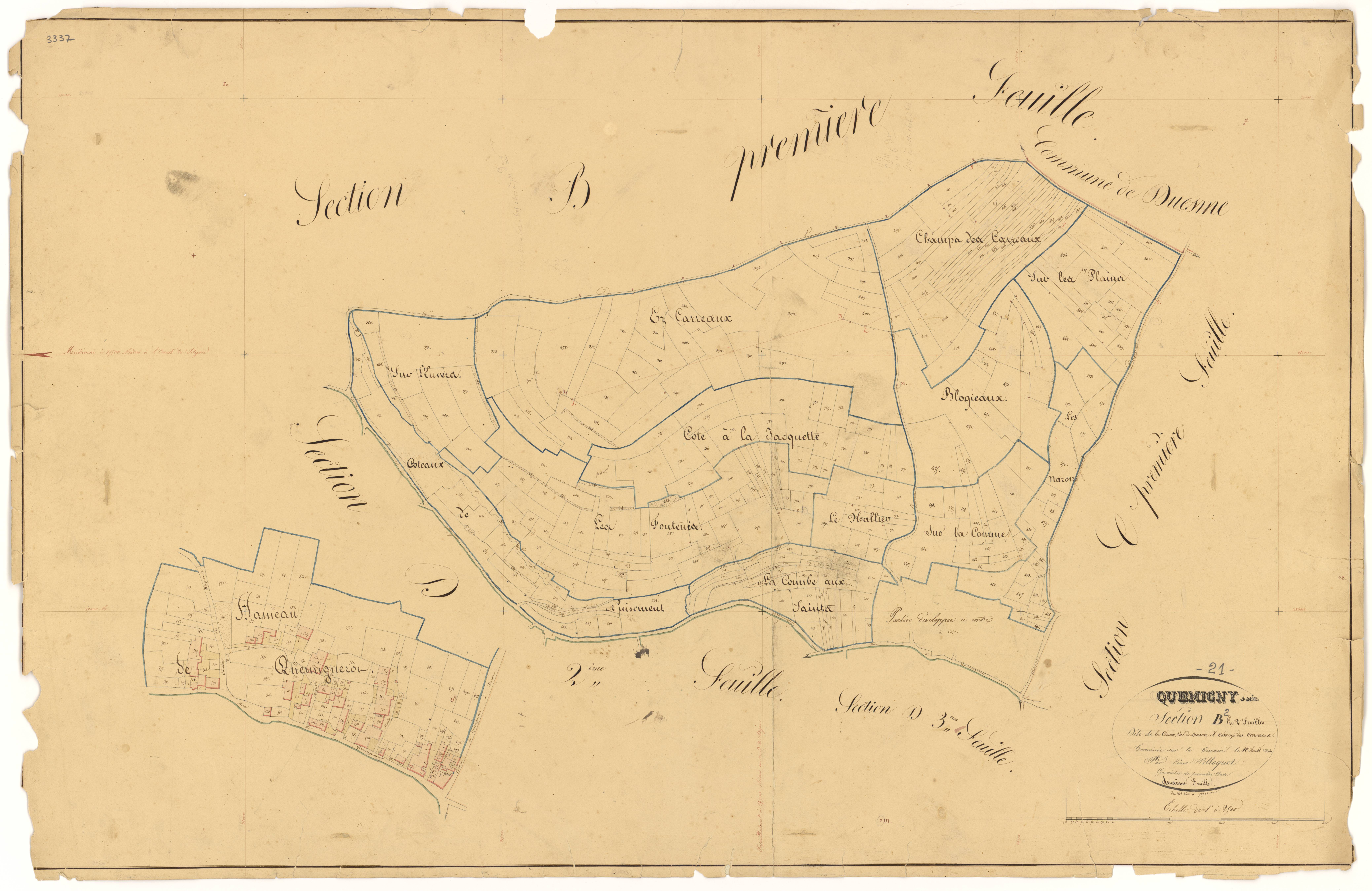 Quemigny-sur-Seine - Section B2 - 3 P PLAN 514/5