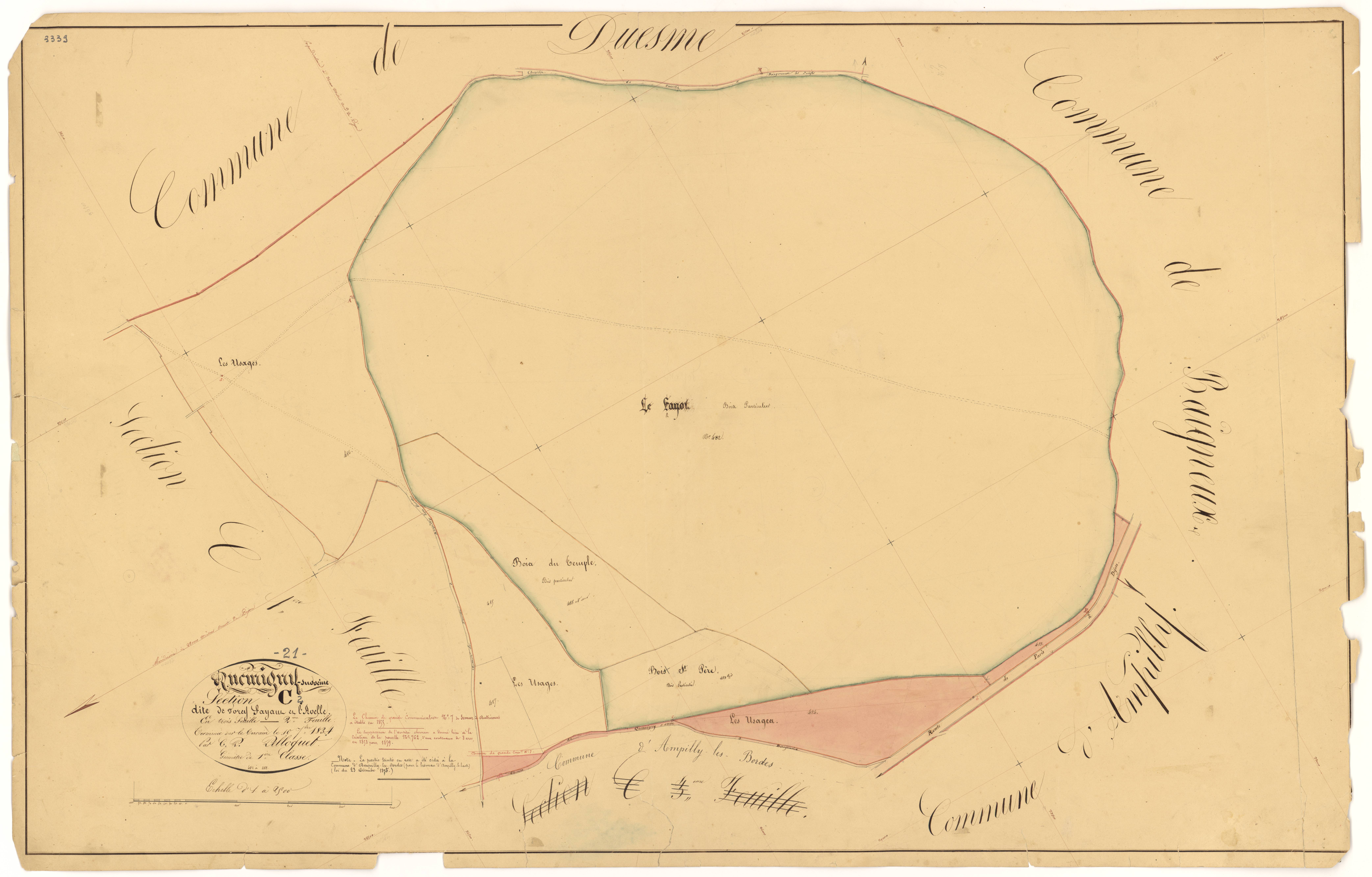 Quemigny-sur-Seine - Section C2 - 3 P PLAN 514/7