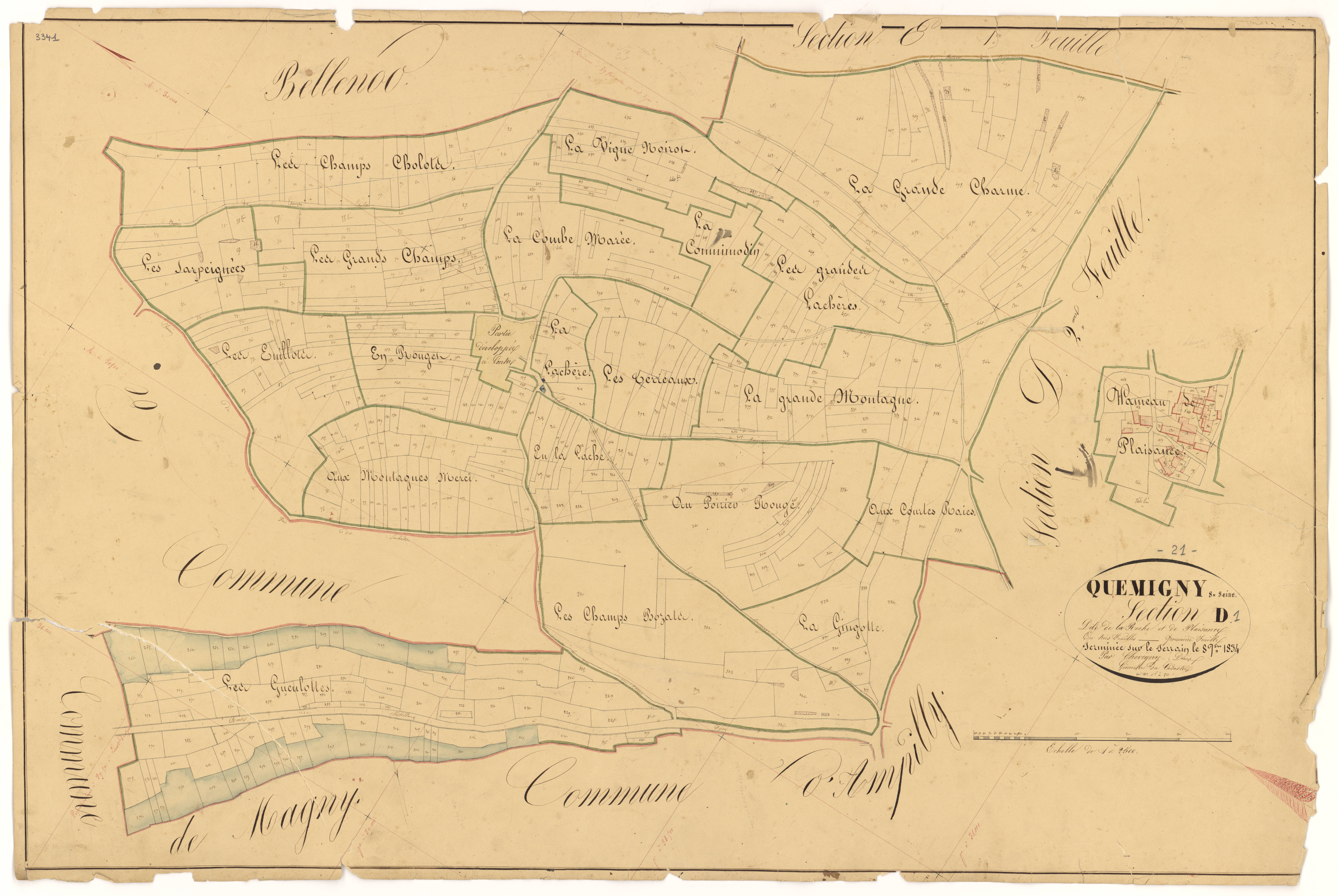 Quemigny-sur-Seine - Section D1 - 3 P PLAN 514/9