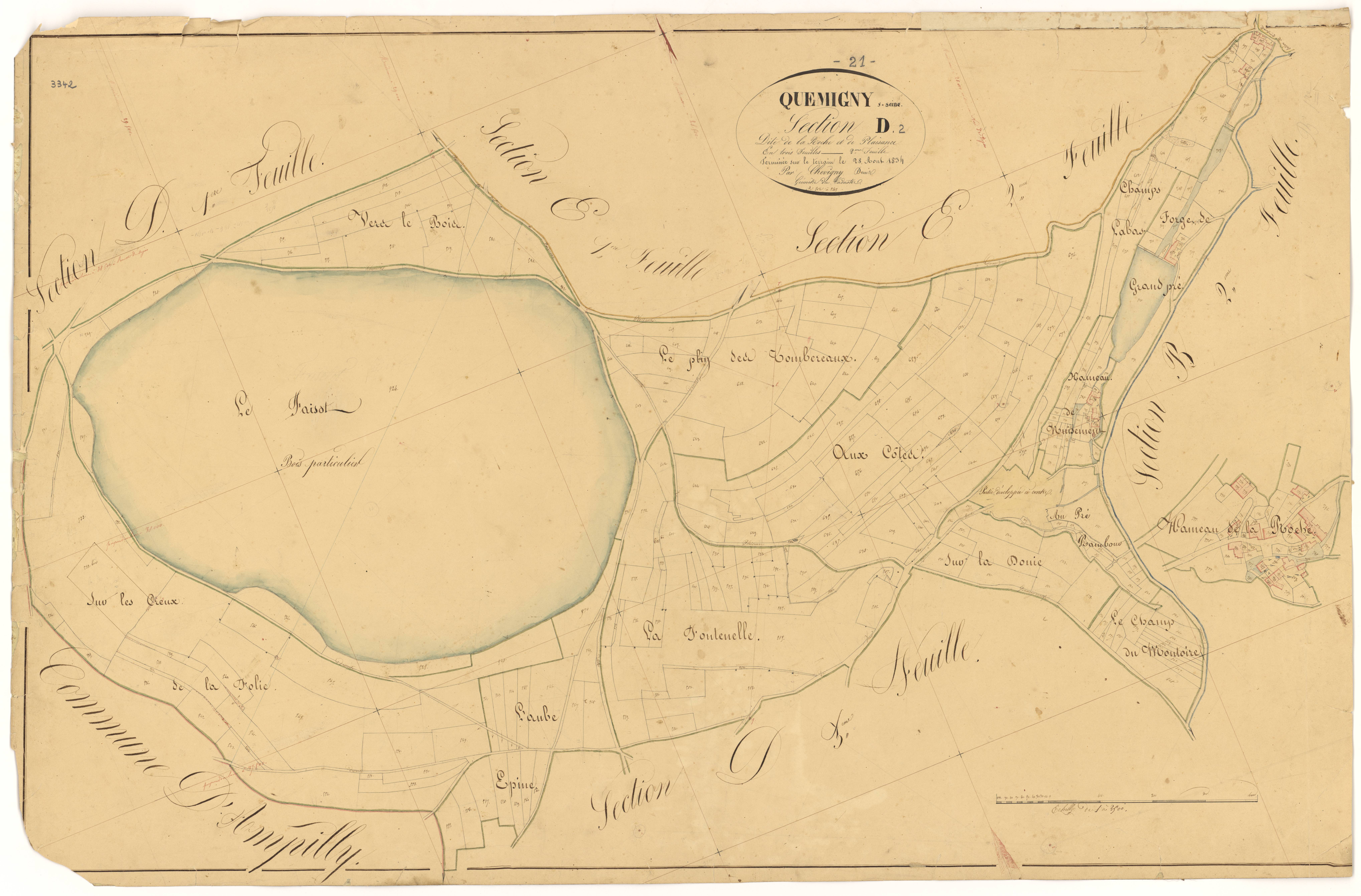 Quemigny-sur-Seine - Section D2 - 3 P PLAN 514/10