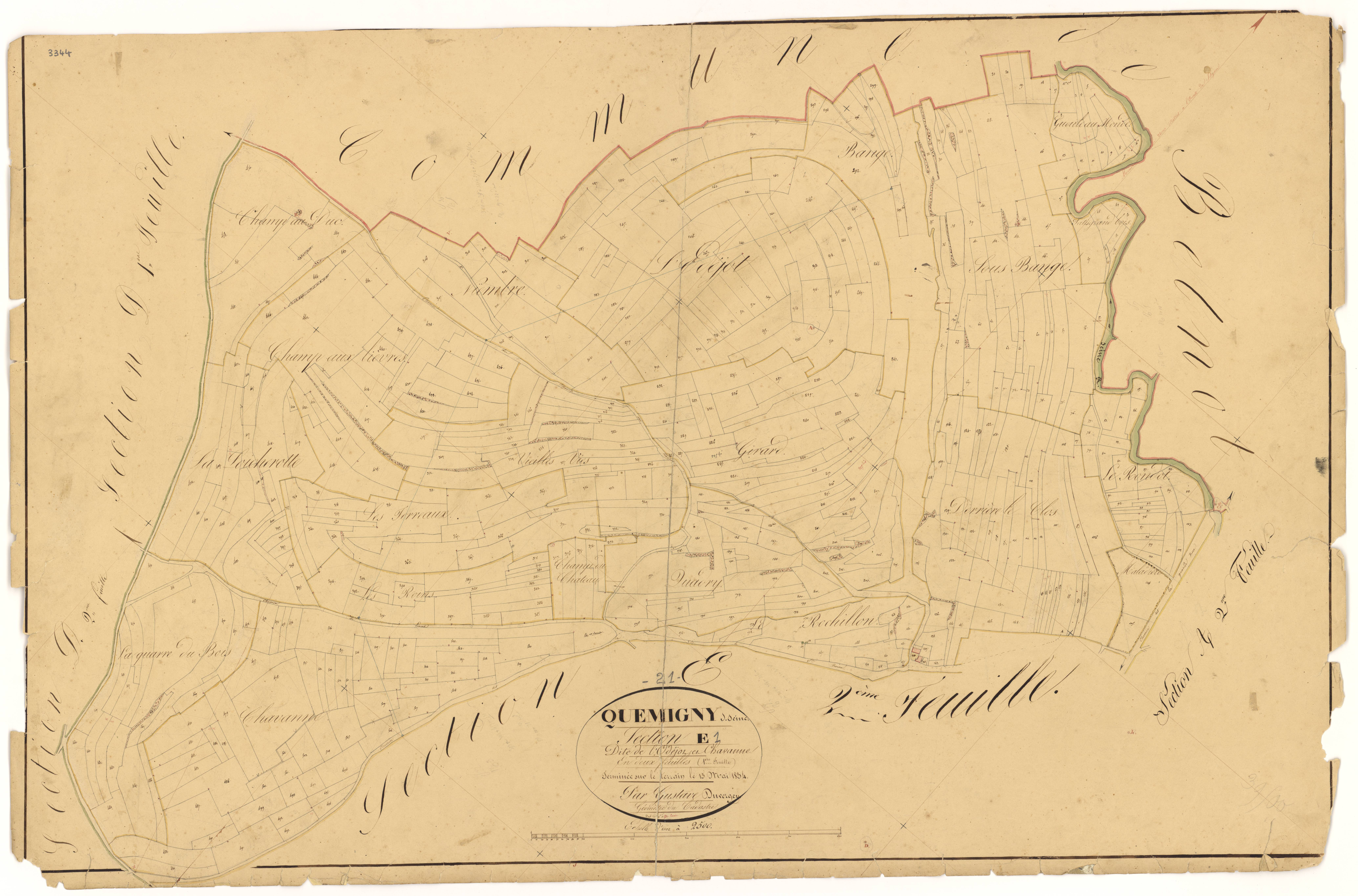 Quemigny-sur-Seine - Section E1 - 3 P PLAN 514/12