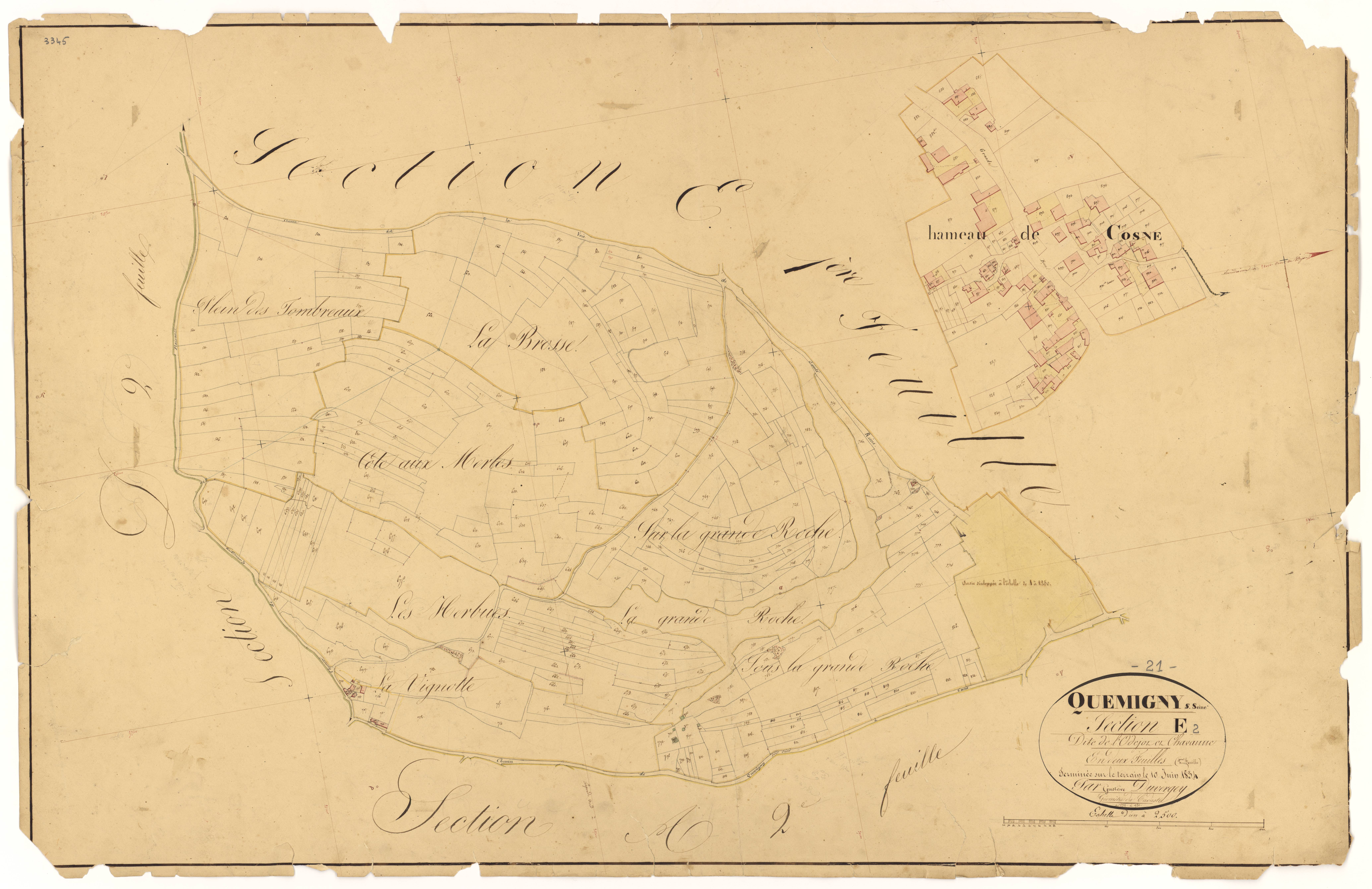 Quemigny-sur-Seine - Section E2 - 3 P PLAN 514/13