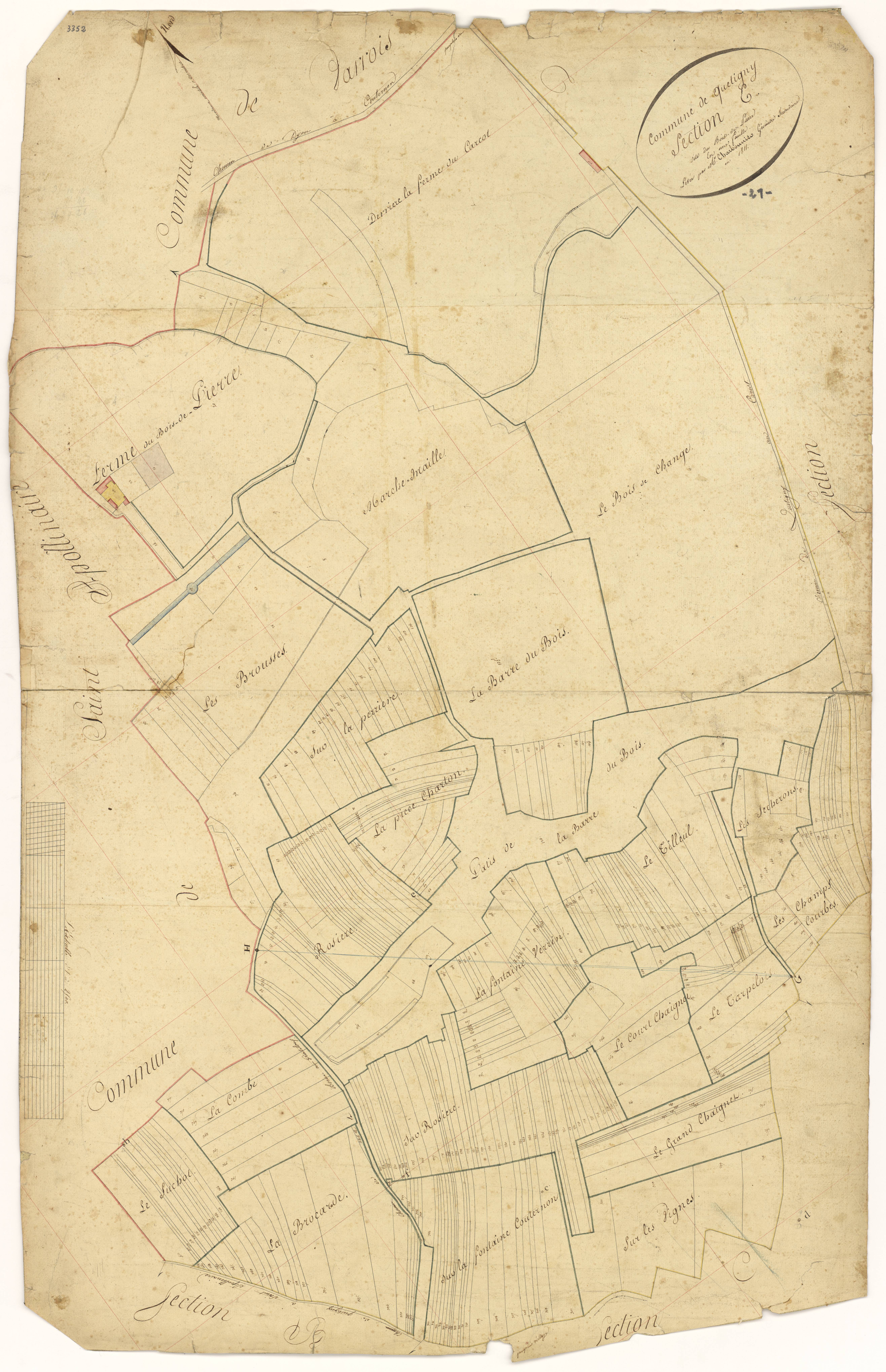 Quetigny - Section E - 3 P PLAN 515/7