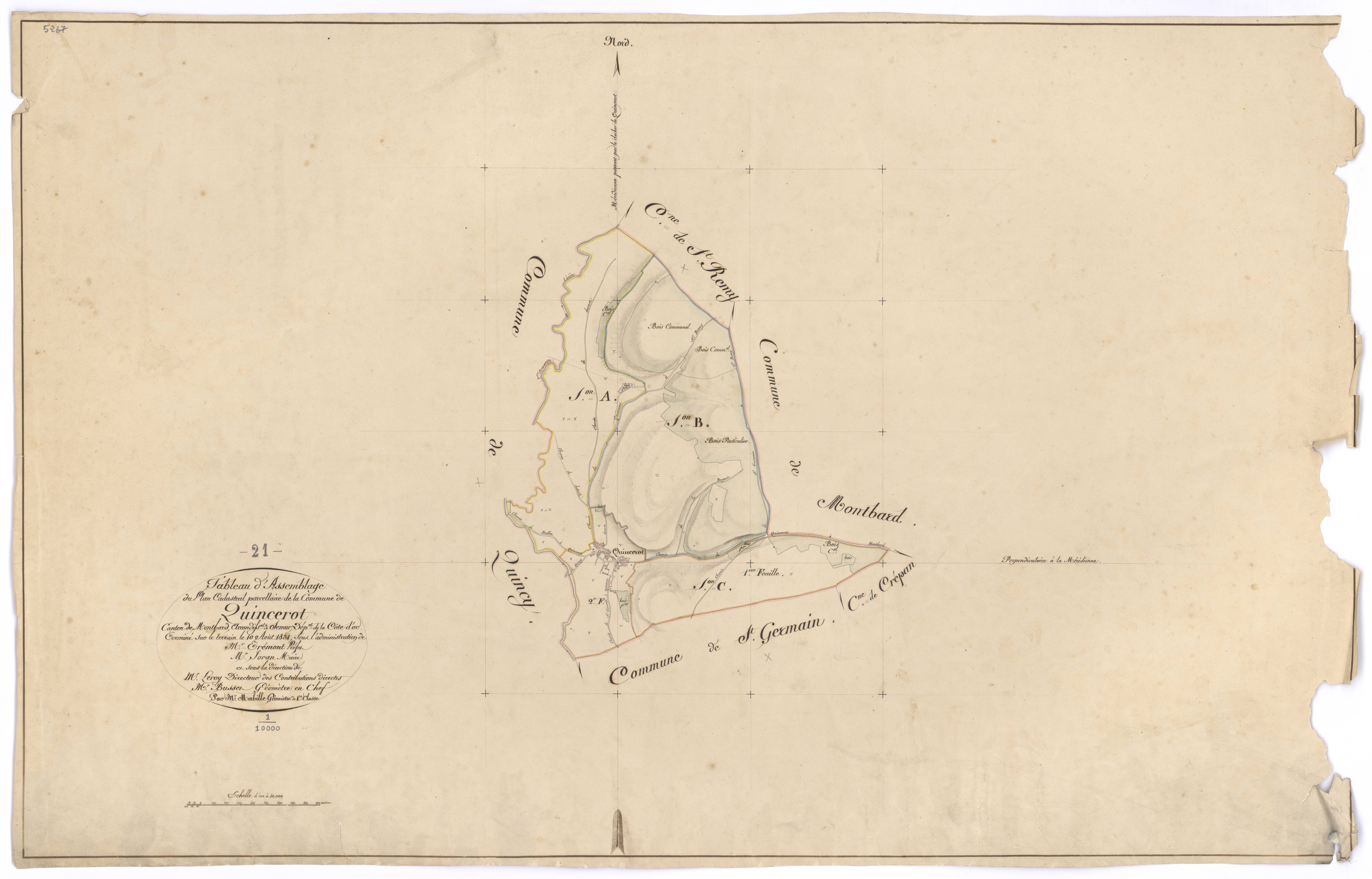 Quincerot - Tableau d'assemblage - 3 P PLAN 516/1