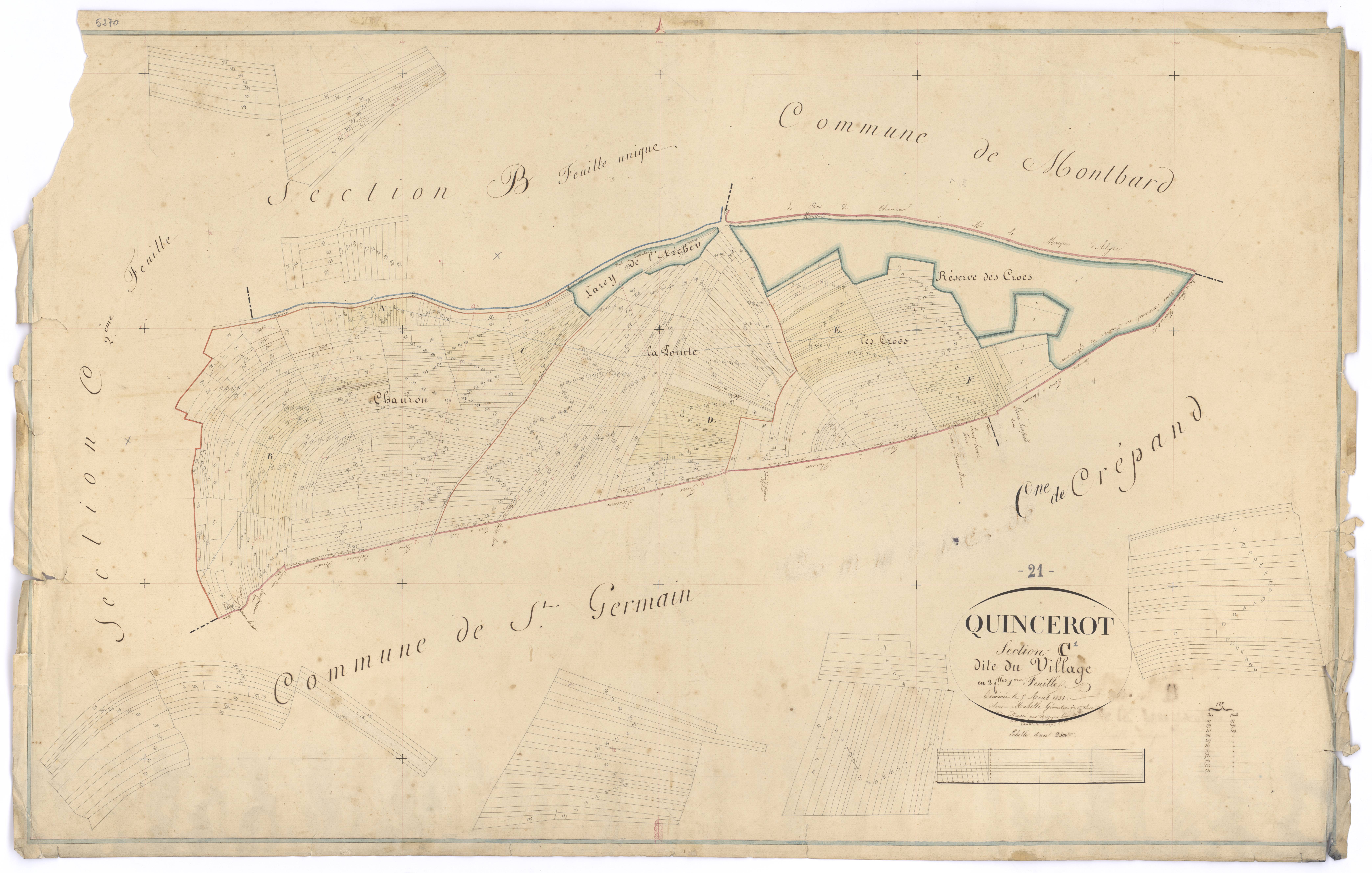 Quincerot - Section C1 - 3 P PLAN 516/4