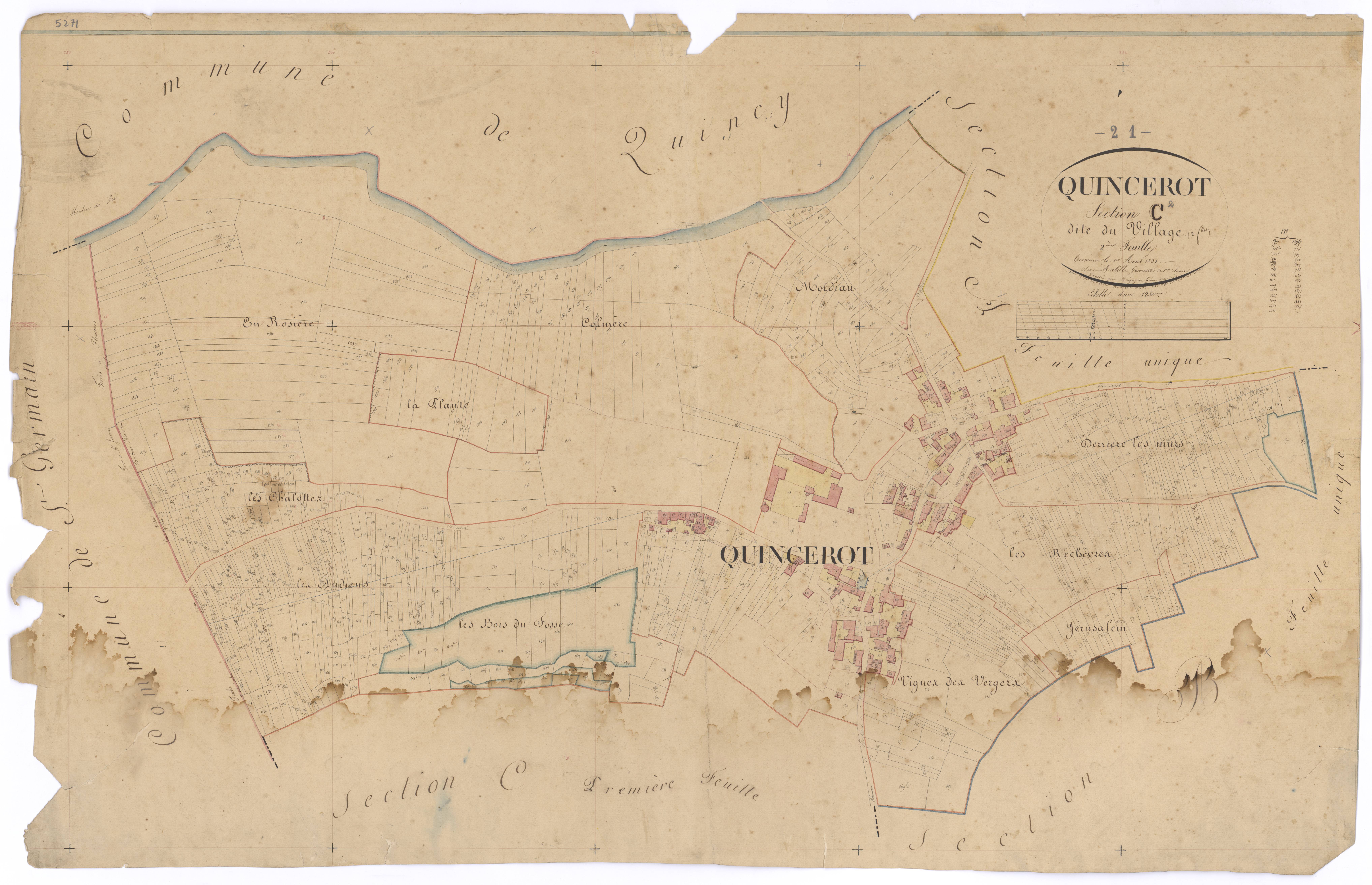 Quincerot - Section C2 - 3 P PLAN 516/5