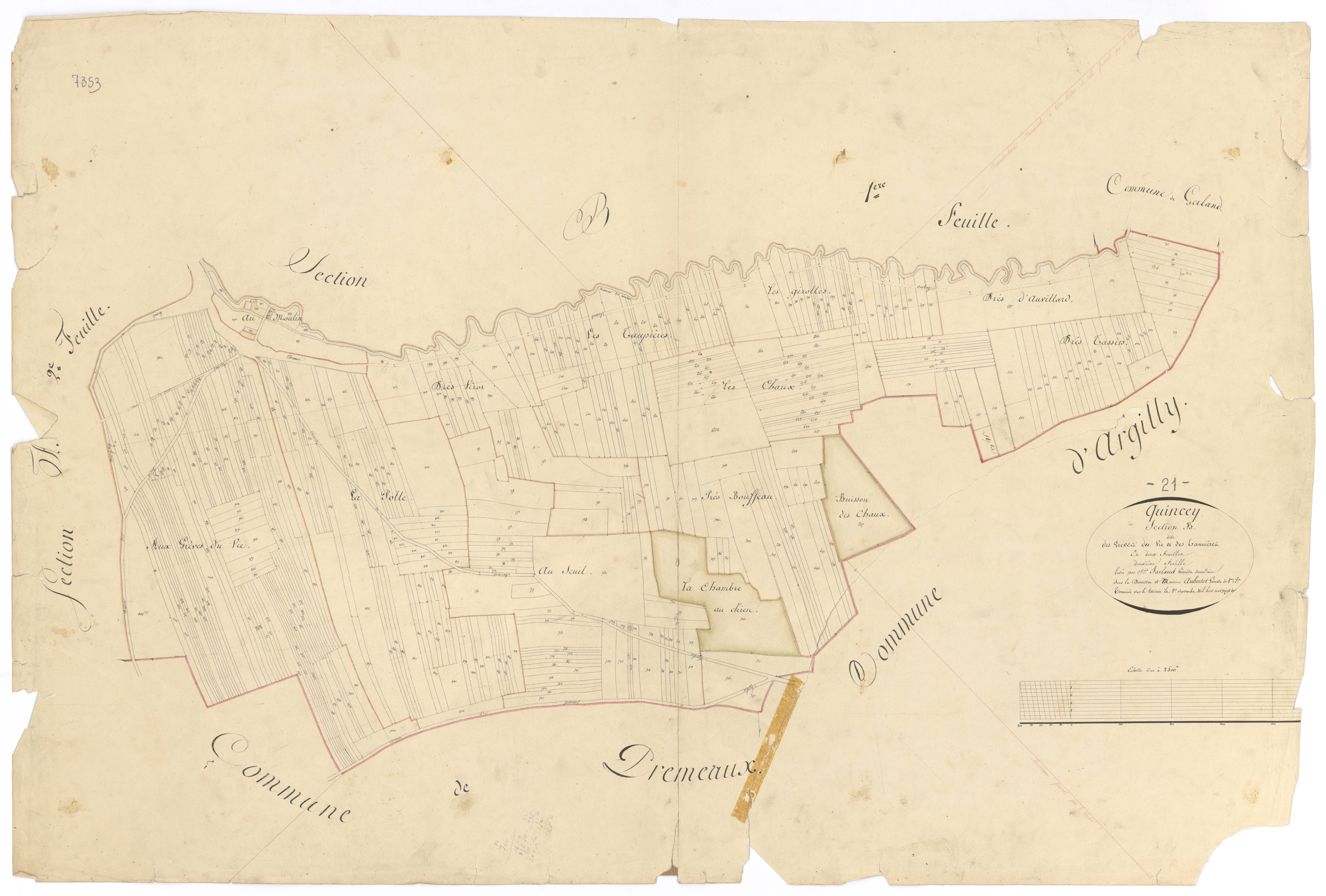 Quincey - Section B2 - 3 P PLAN 517/5