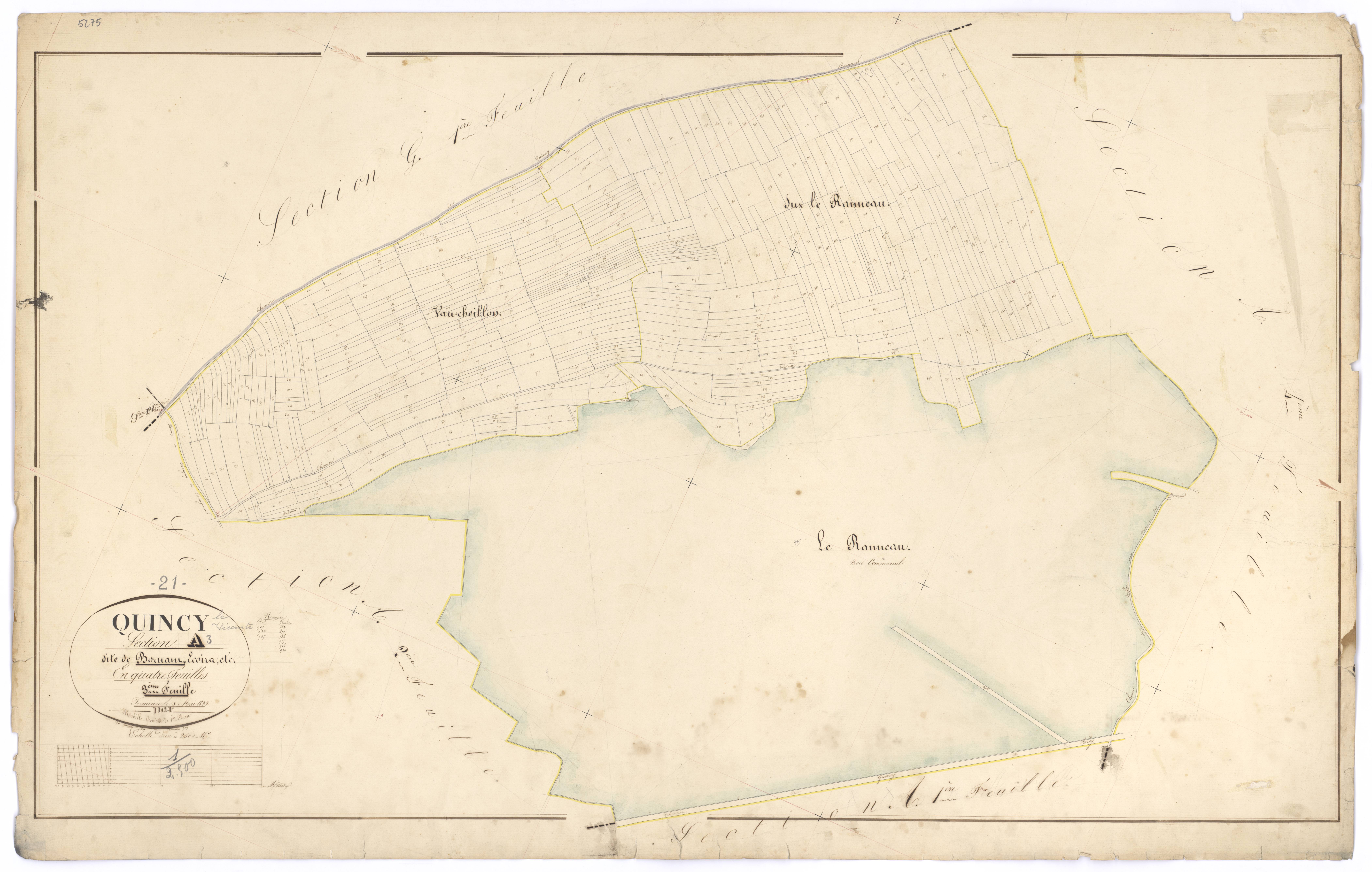 Quincy-le-Vicomte - Section A3 - 3 P PLAN 518/4