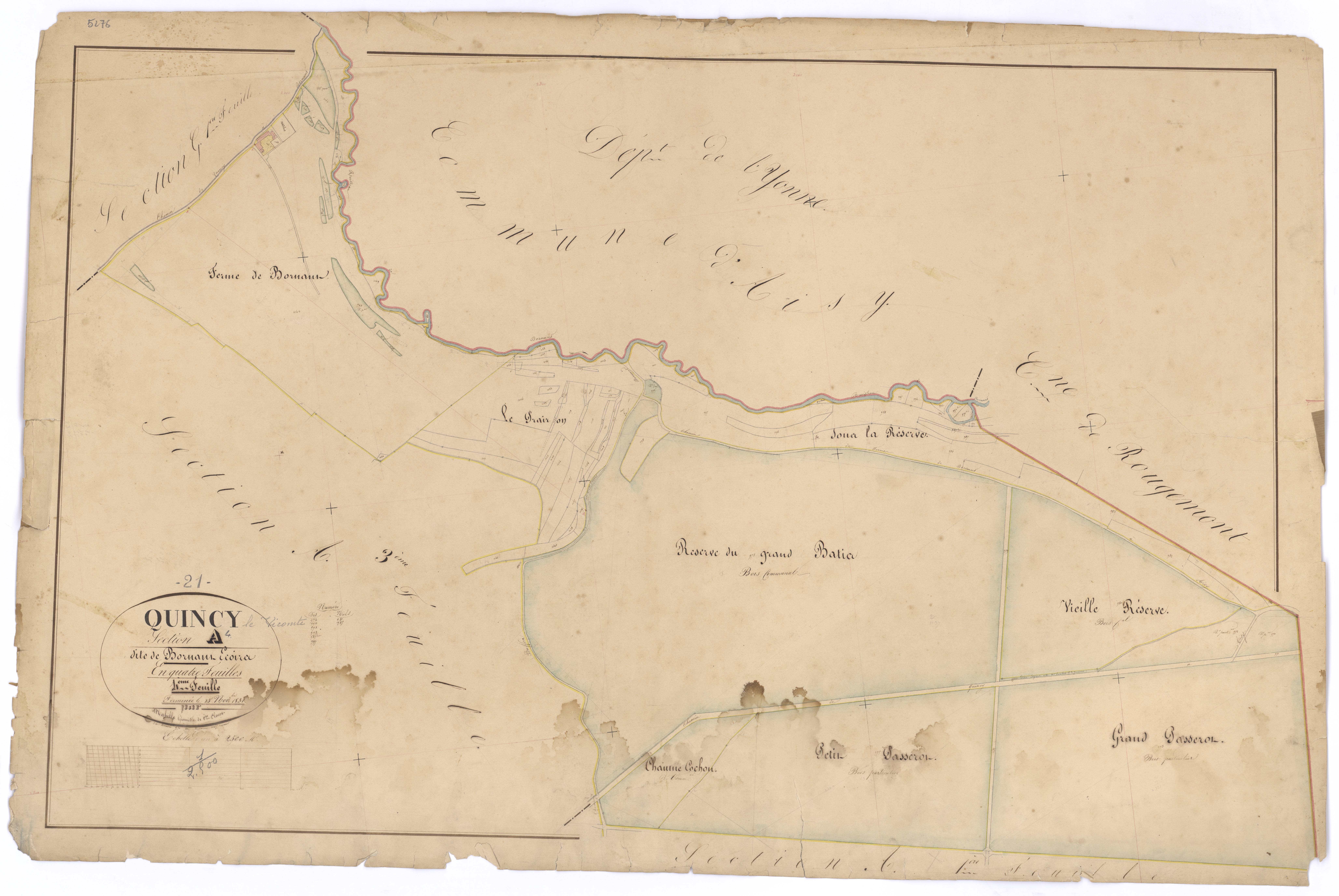 Quincy-le-Vicomte - Section A4 - 3 P PLAN 518/5