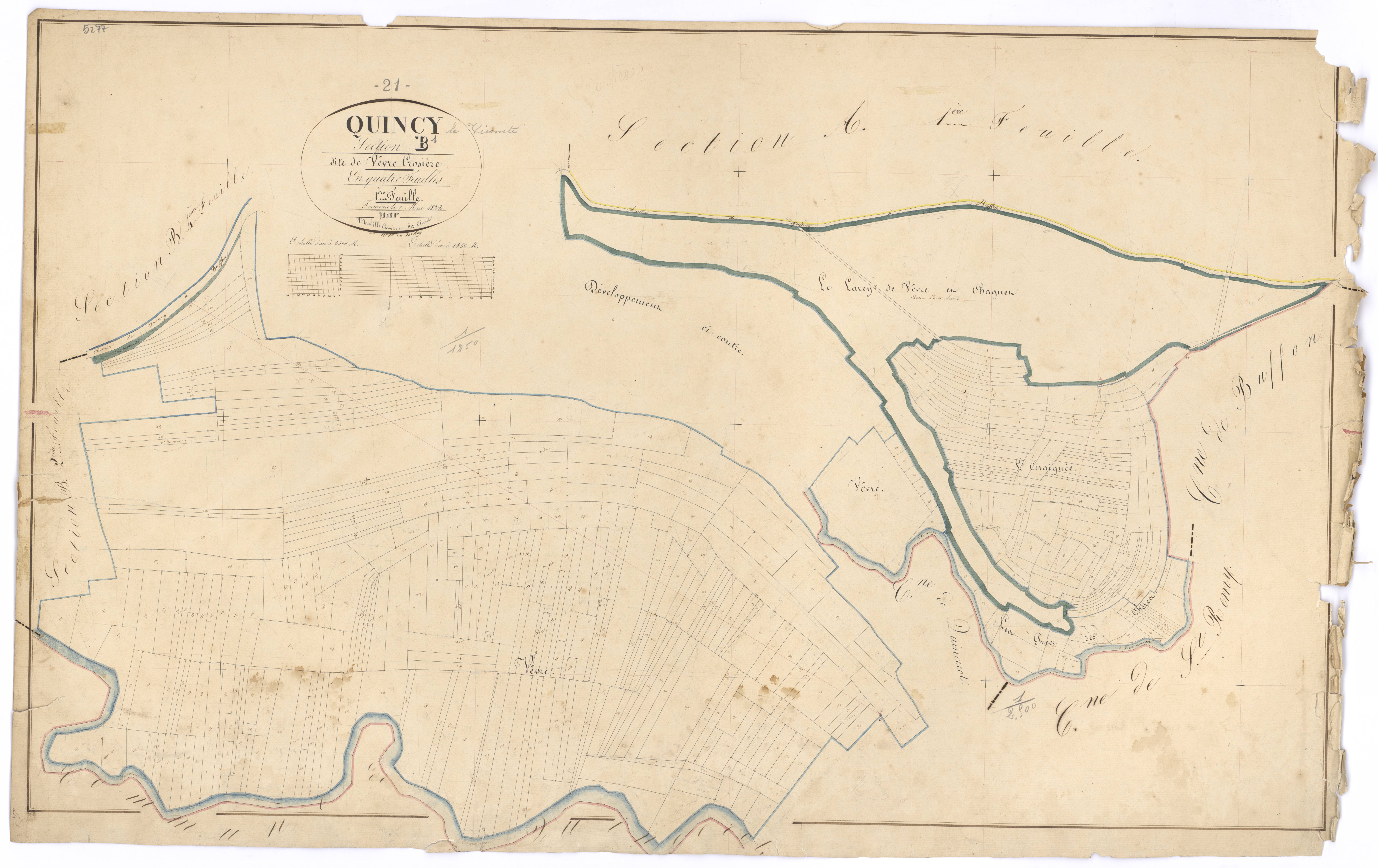 Quincy-le-Vicomte - Section B1 - 3 P PLAN 518/6