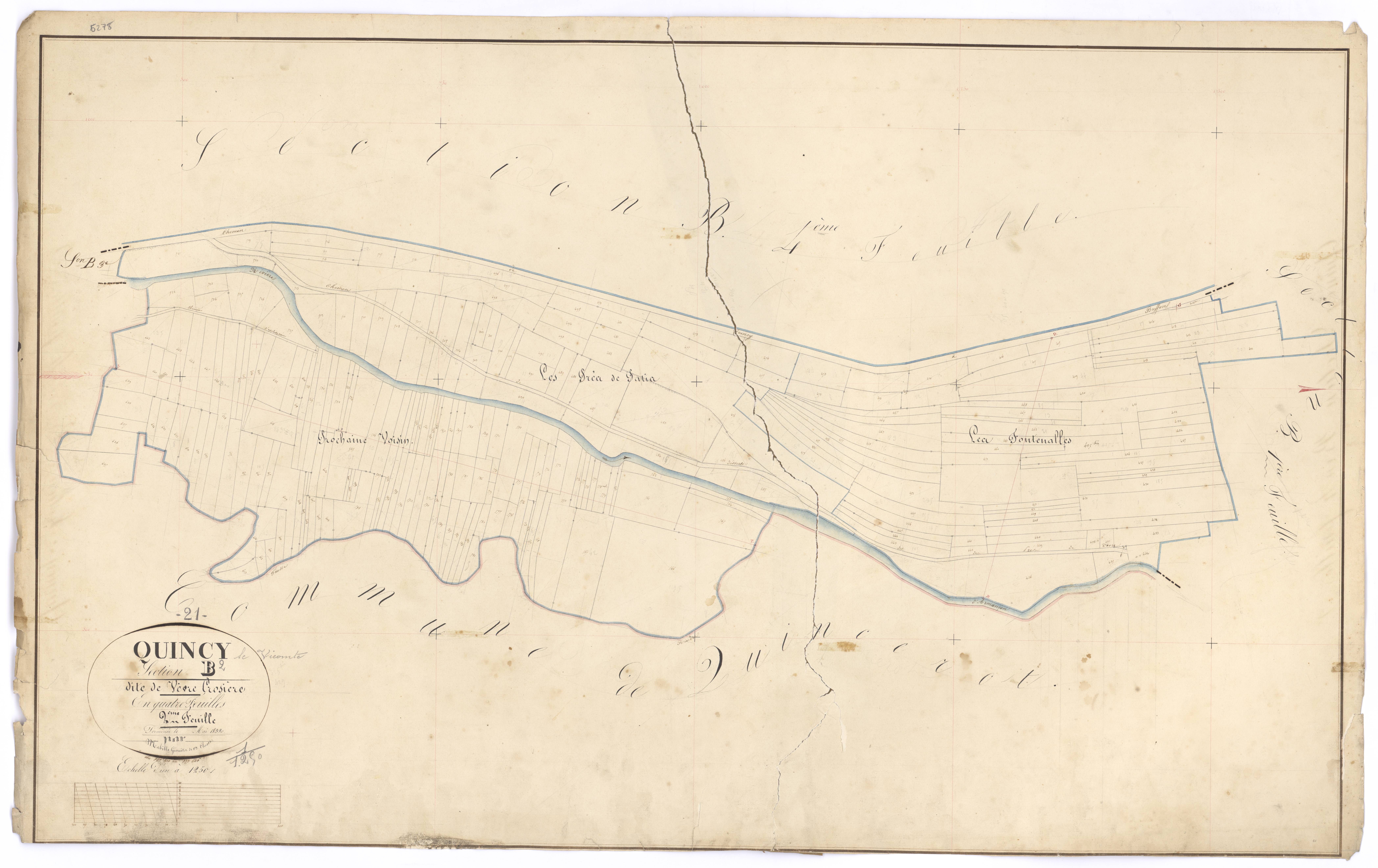 Quincy-le-Vicomte - Section B2 - 3 P PLAN 518/7