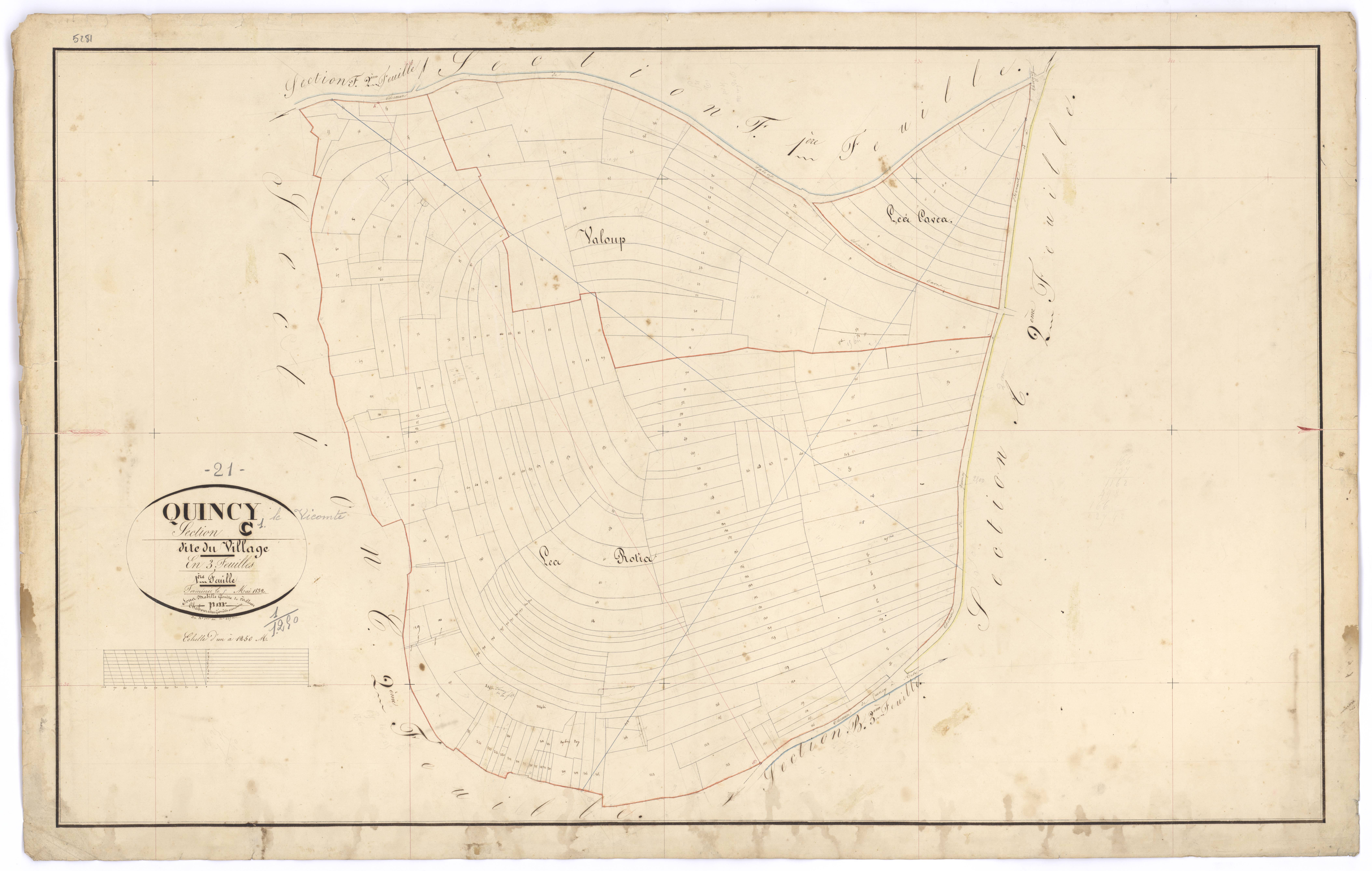 Quincy-le-Vicomte - Section C1 - 3 P PLAN 518/10