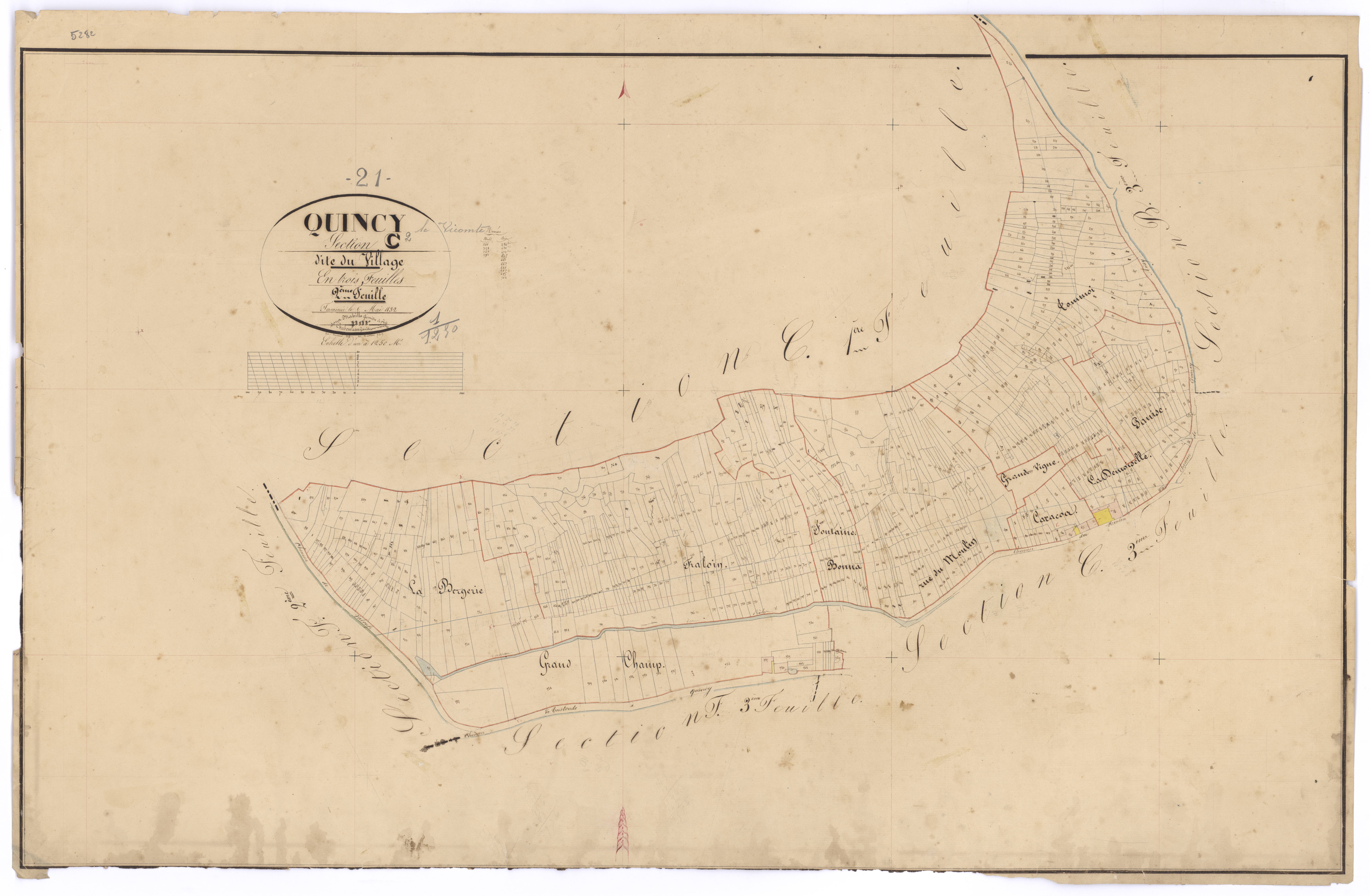 Quincy-le-Vicomte - Section C2 - 3 P PLAN 518/11