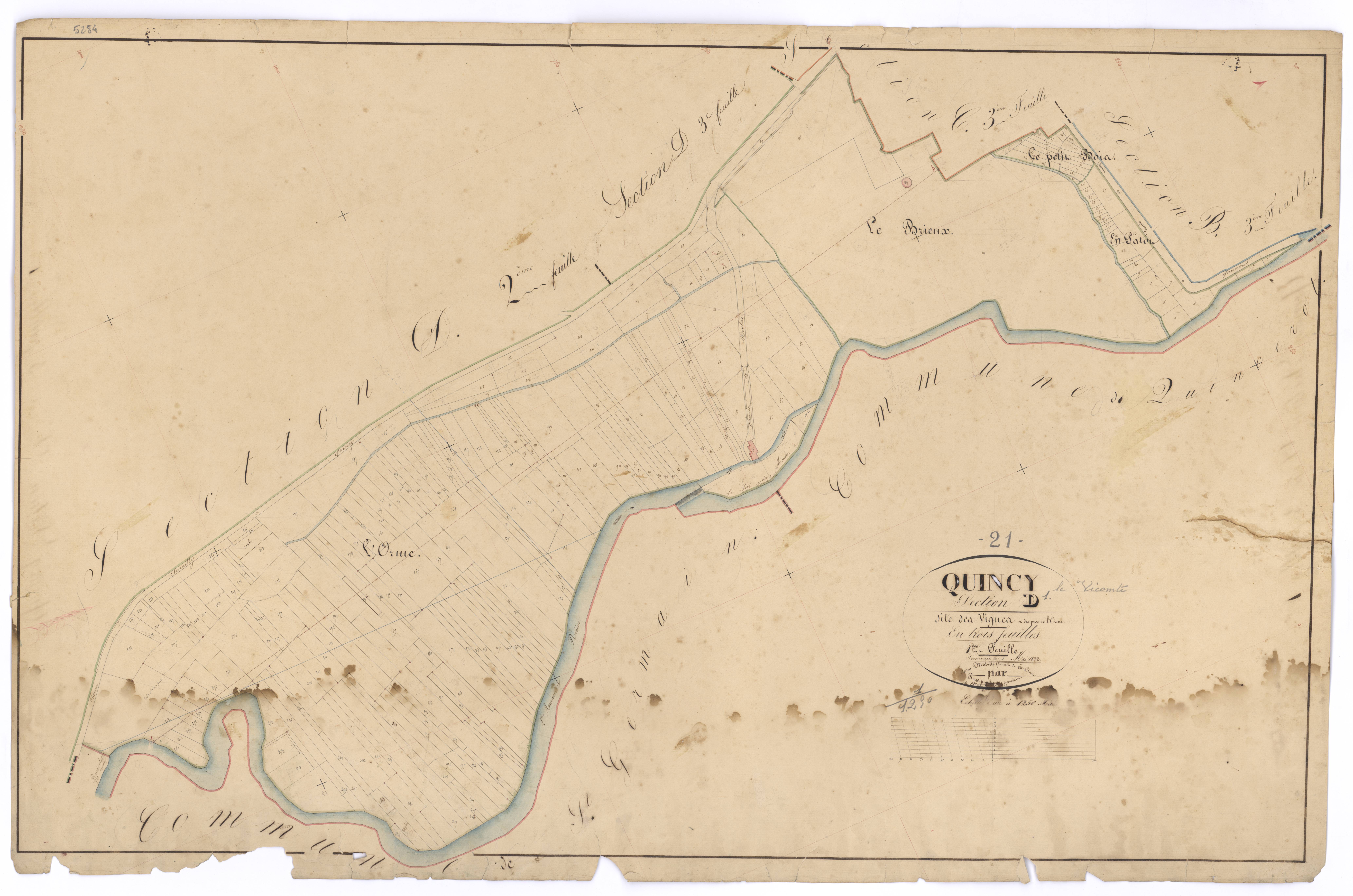 Quincy-le-Vicomte - Section D1 - 3 P PLAN 518/13