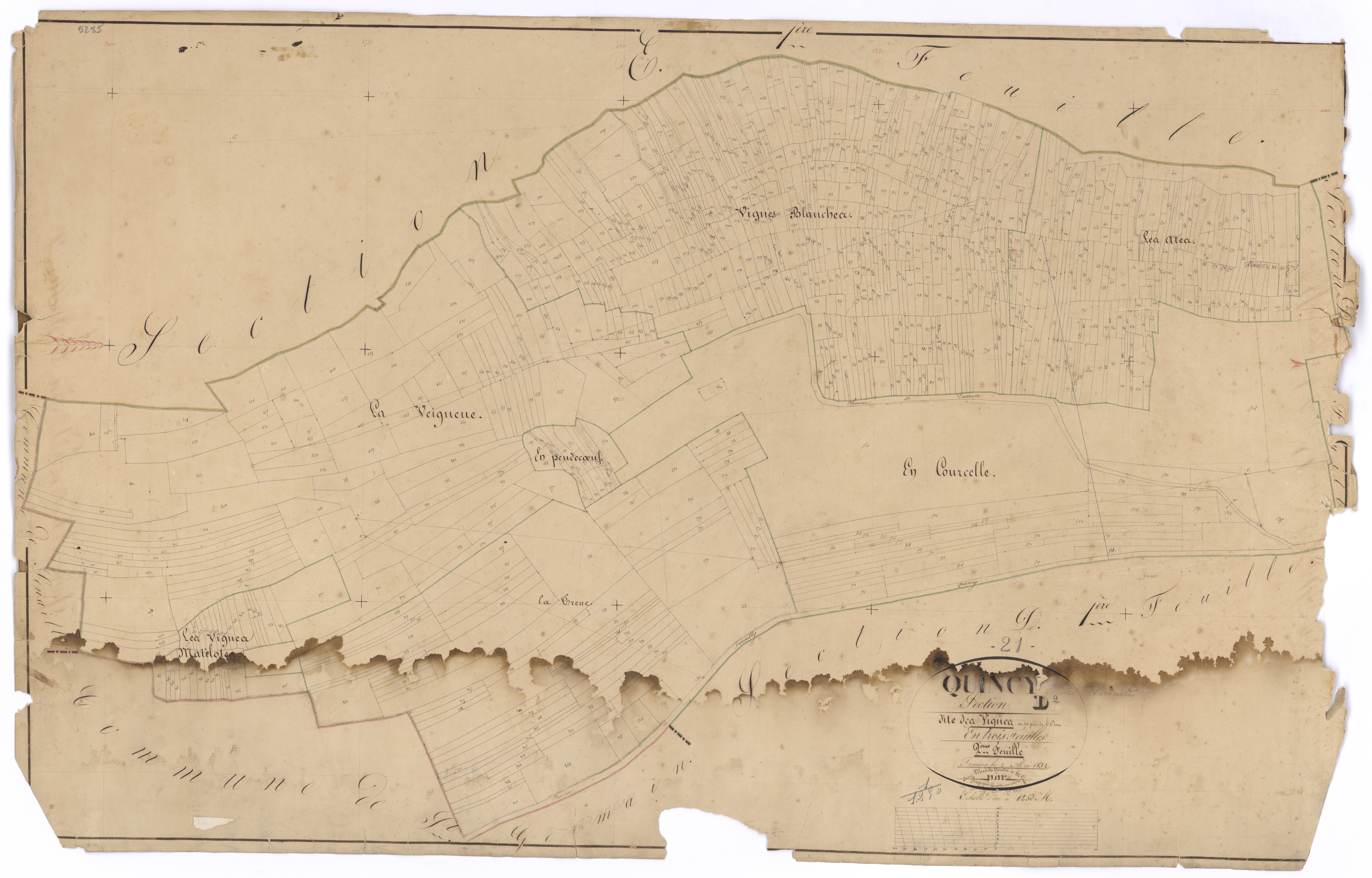 Quincy-le-Vicomte - Section D2 - 3 P PLAN 518/14
