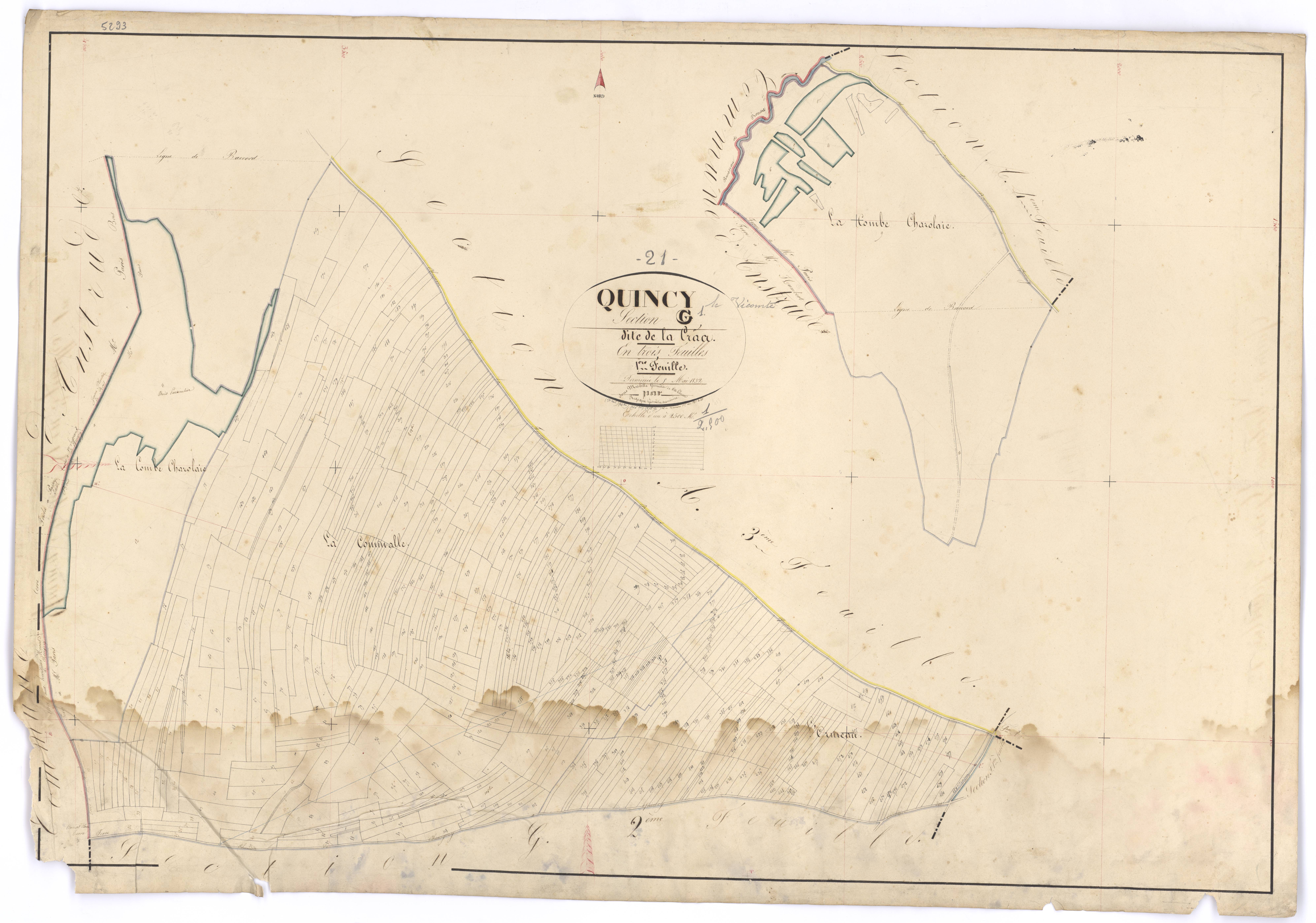 Quincy-le-Vicomte - Section G1 - 3 P PLAN 518/22