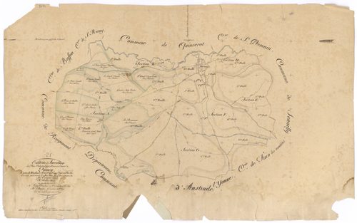 Quincy-le-Vicomte - Tableau d'assemblage - 3 P PLAN 518/1