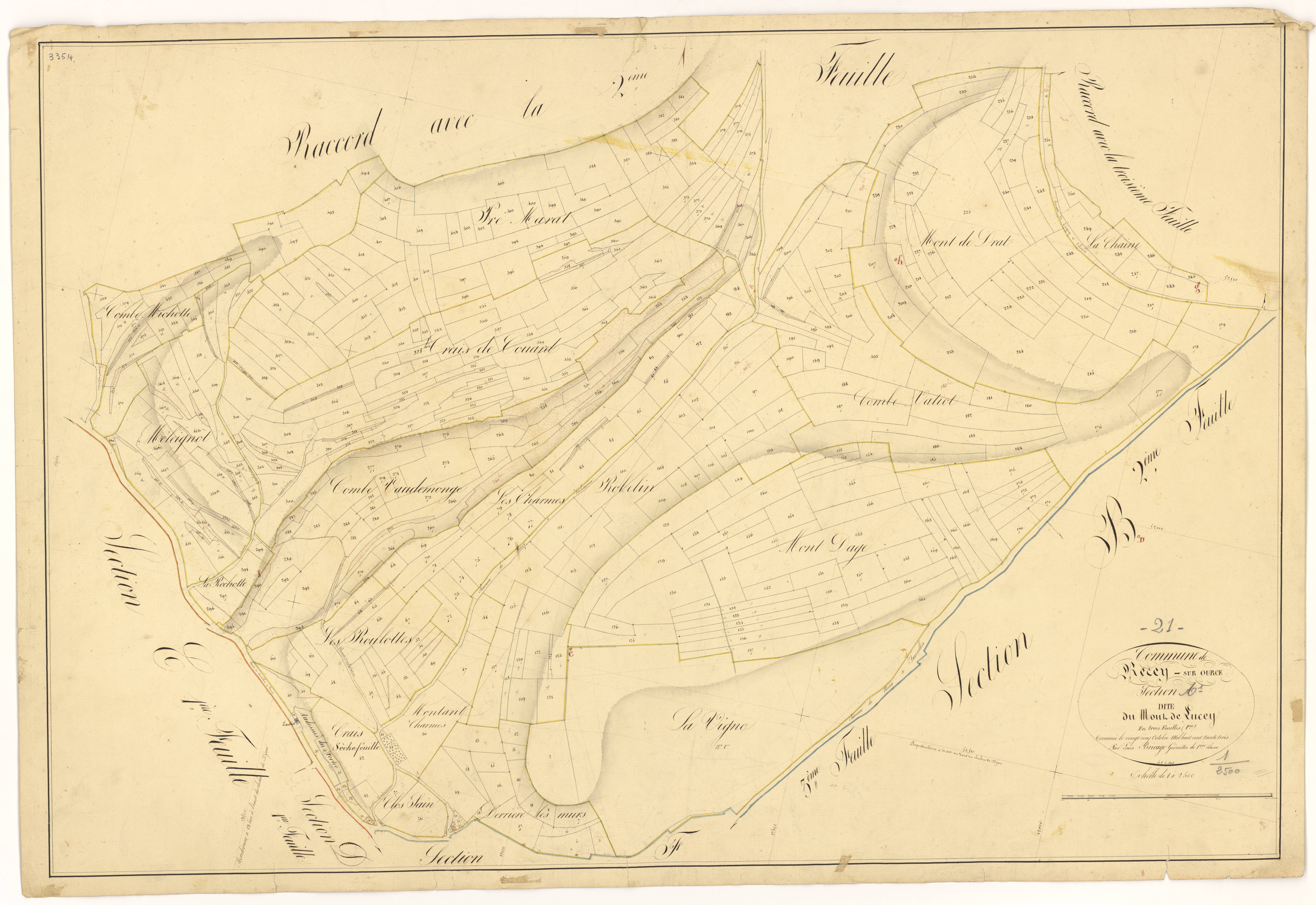 Recey-sur-Ource - Section A1 - 3 P PLAN 519/2