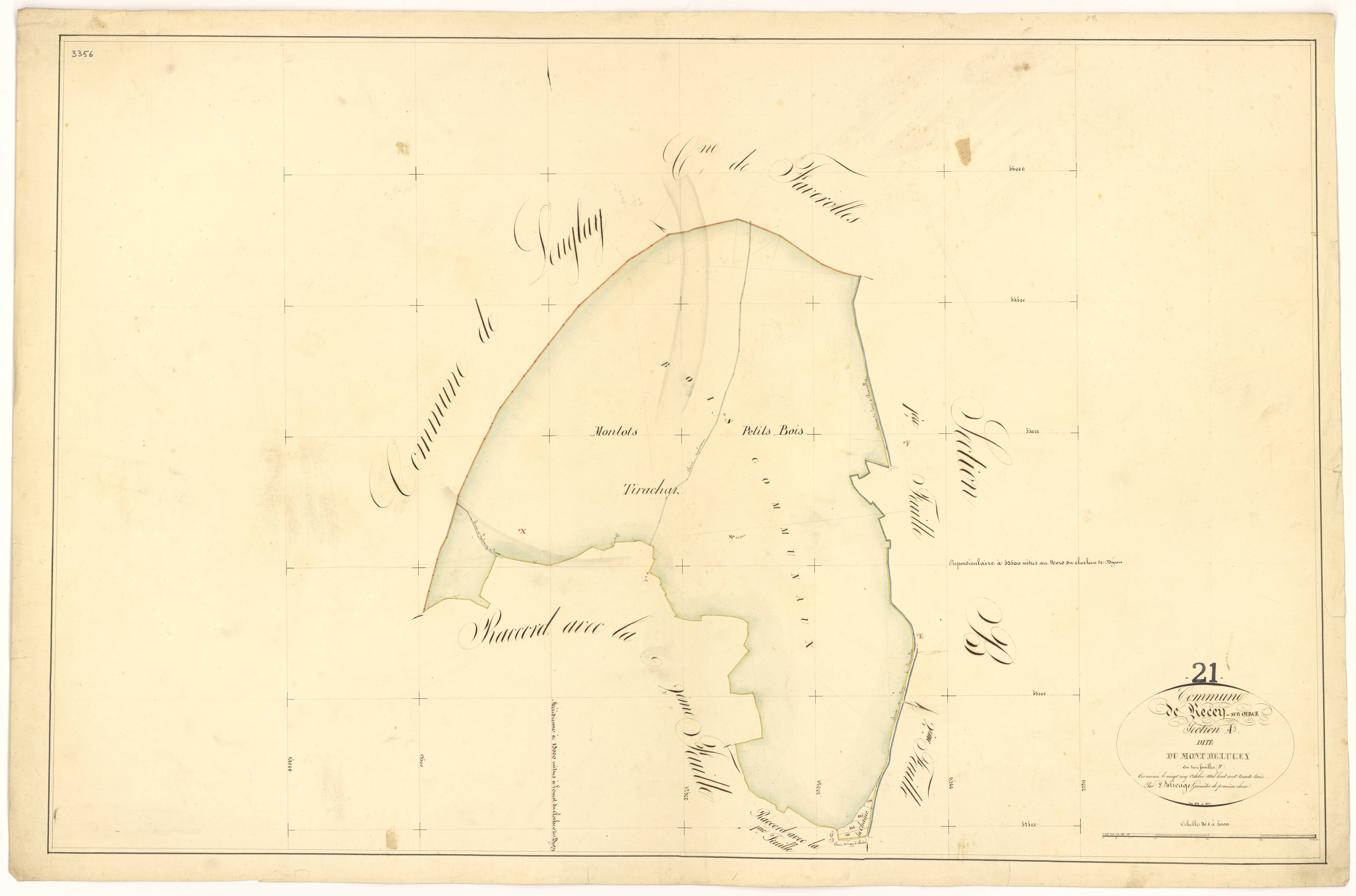 Recey-sur-Ource - Section A3 - 3 P PLAN 519/4
