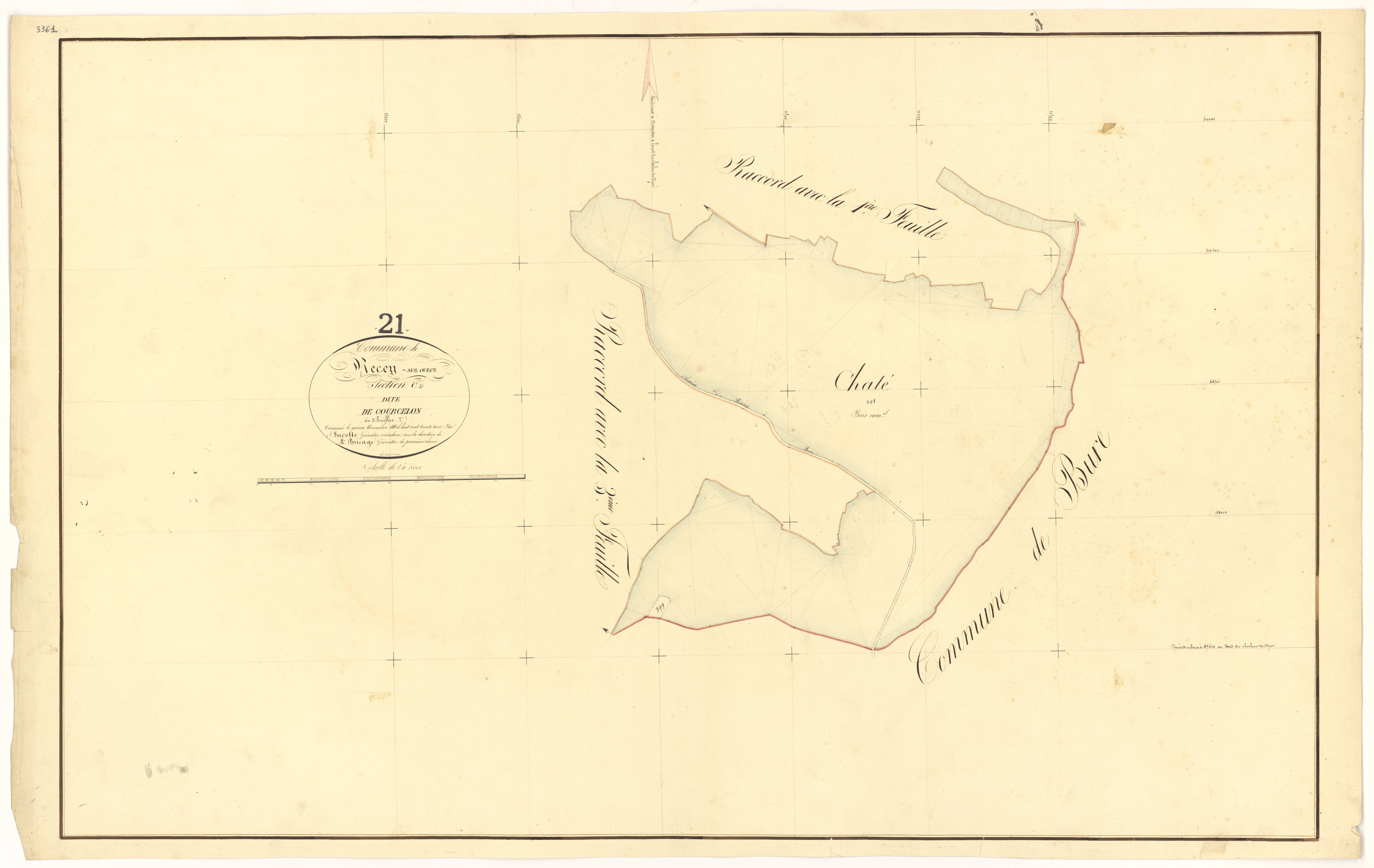 Recey-sur-Ource - Section C2 - 3 P PLAN 519/9