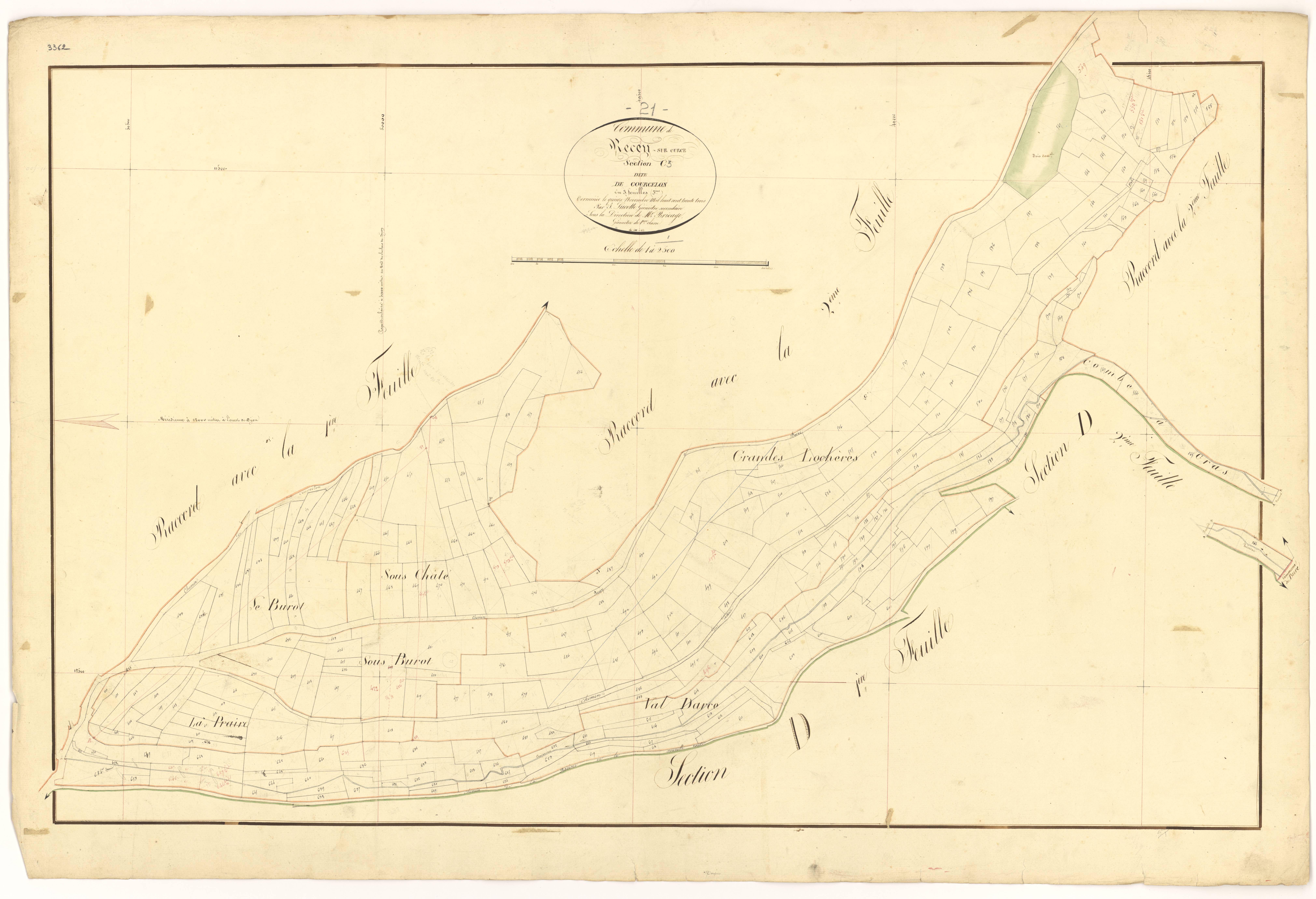 Recey-sur-Ource - Section C3 - 3 P PLAN 519/10