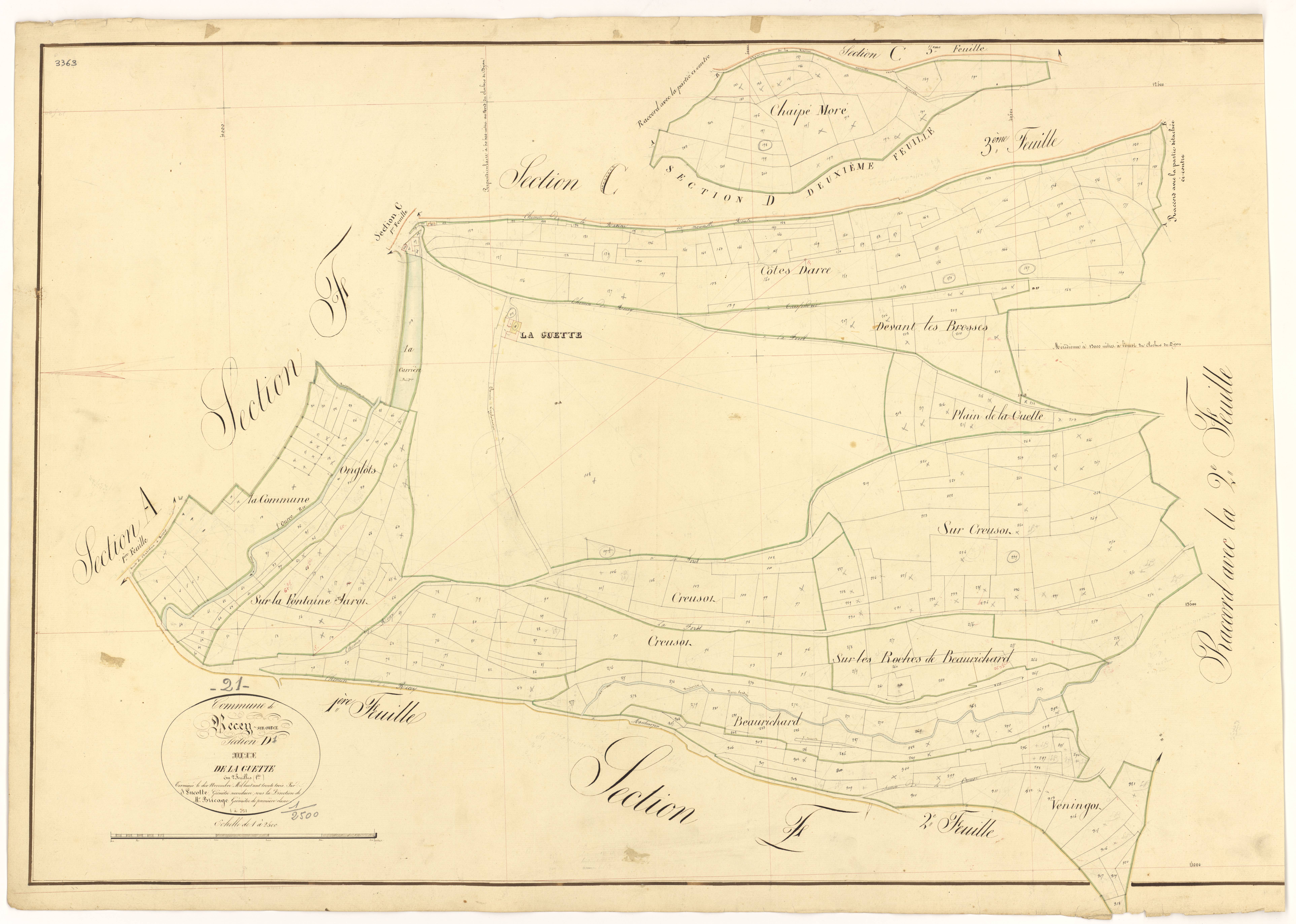 Recey-sur-Ource - Section D1 - 3 P PLAN 519/11