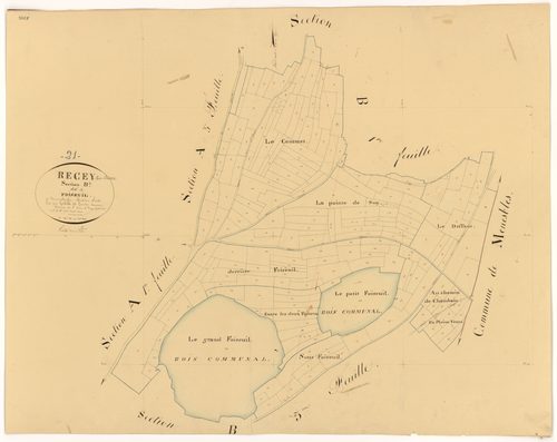 Recey-sur-Ource - Section B2 - 3 P PLAN 519/6