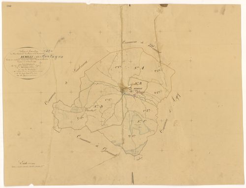 Remilly-en-Montagne - Tableau d'assemblage - 3 P PLAN 520/1