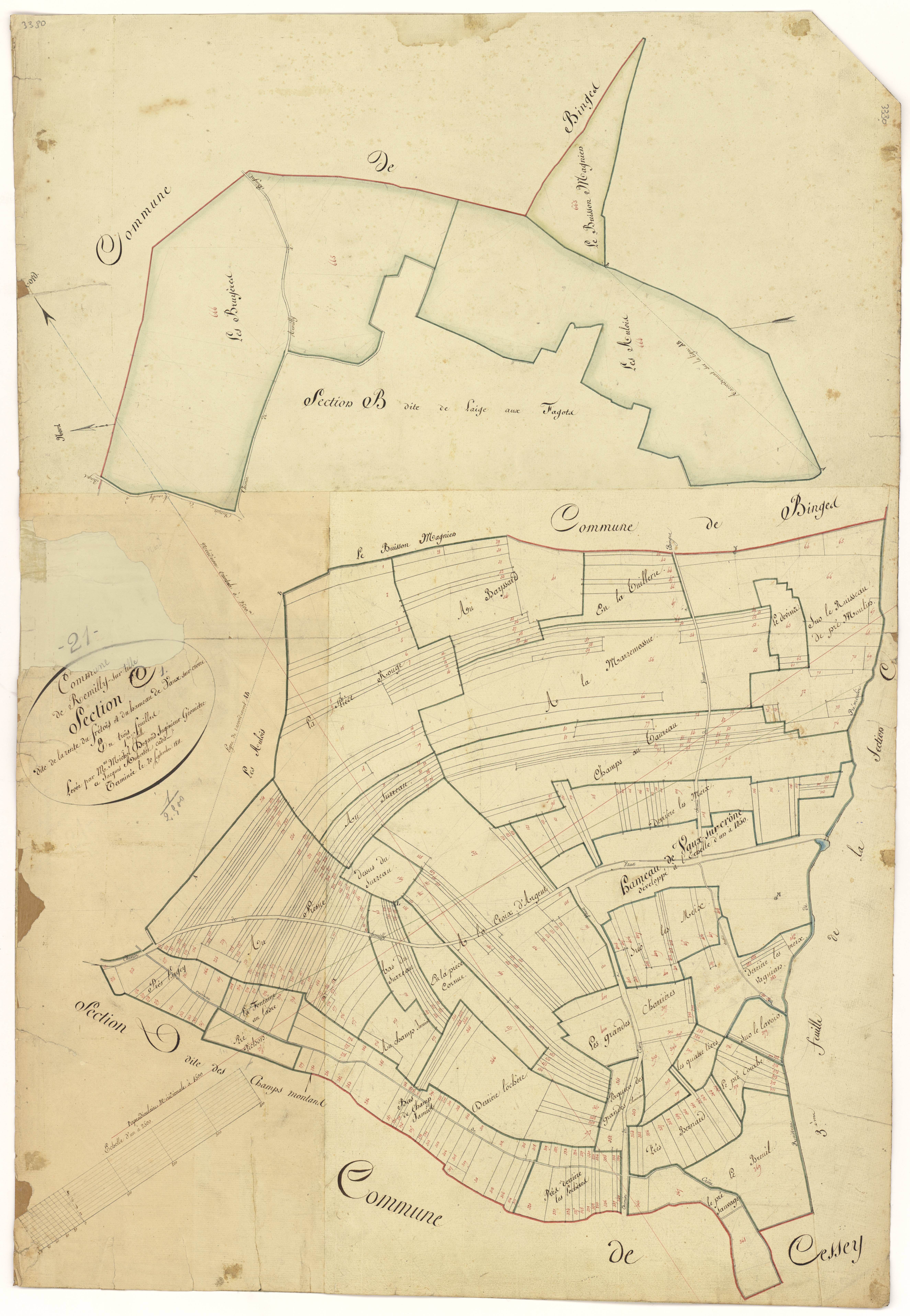 Remilly-sur-Tille - Section C1 - 3 P PLAN 521/4