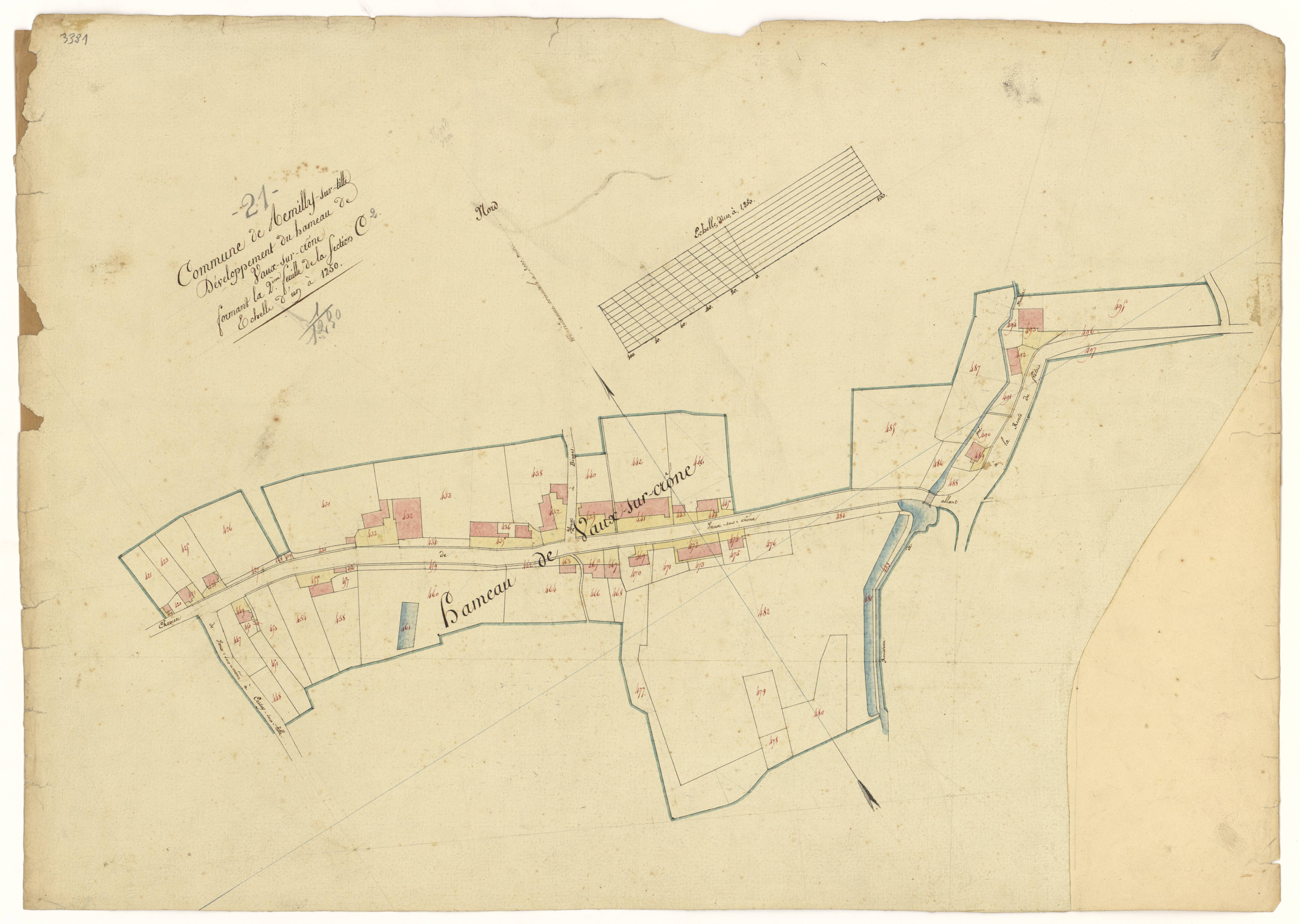 Remilly-sur-Tille - Section C2 - 3 P PLAN 521/5