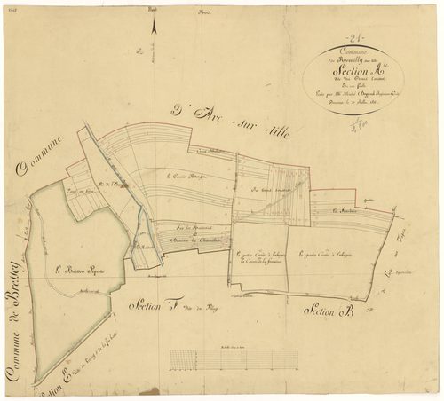 Remilly-sur-Tille - Section A - 3 P PLAN 521/2