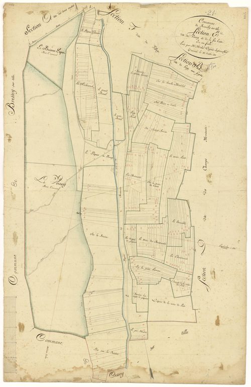 Remilly-sur-Tille - Section E - 3 P PLAN 521/8