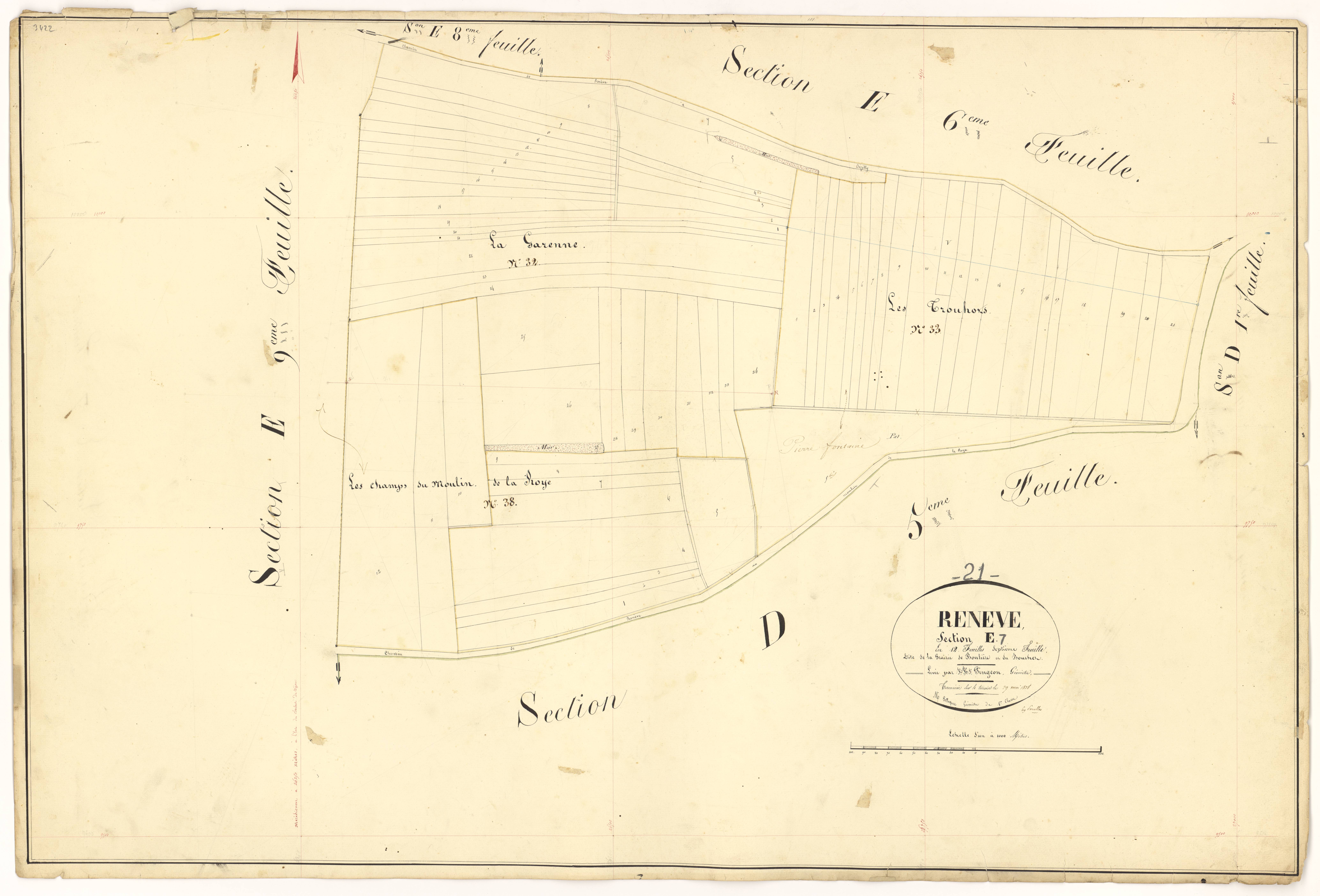 Renève - Section E7 - 3 P PLAN 522/37