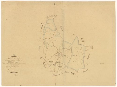 Reulle-Vergy - Tableau d'assemblage - 3 P PLAN 523/1