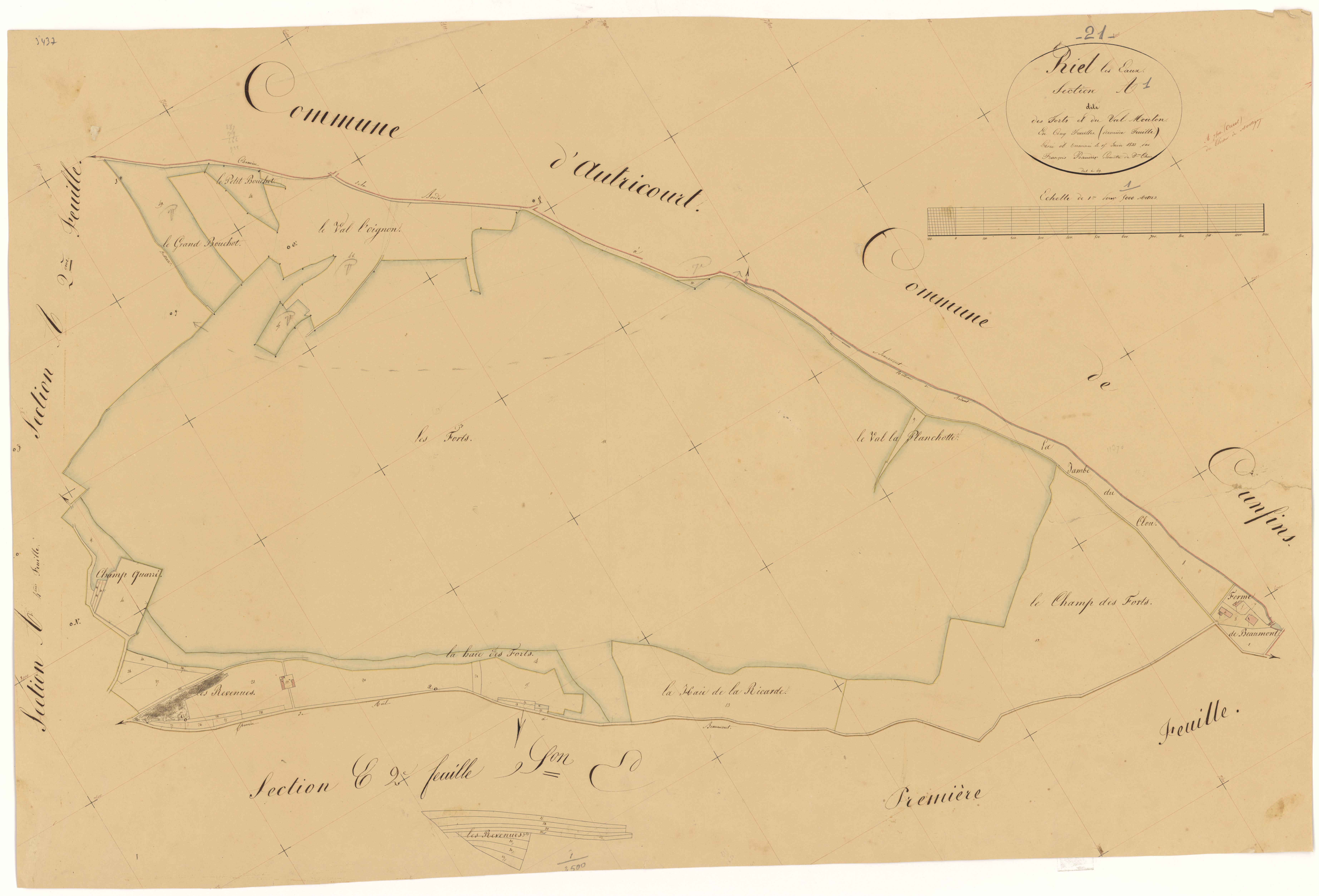 Riel-les-Eaux - Section A1 - 3 P PLAN 524/2