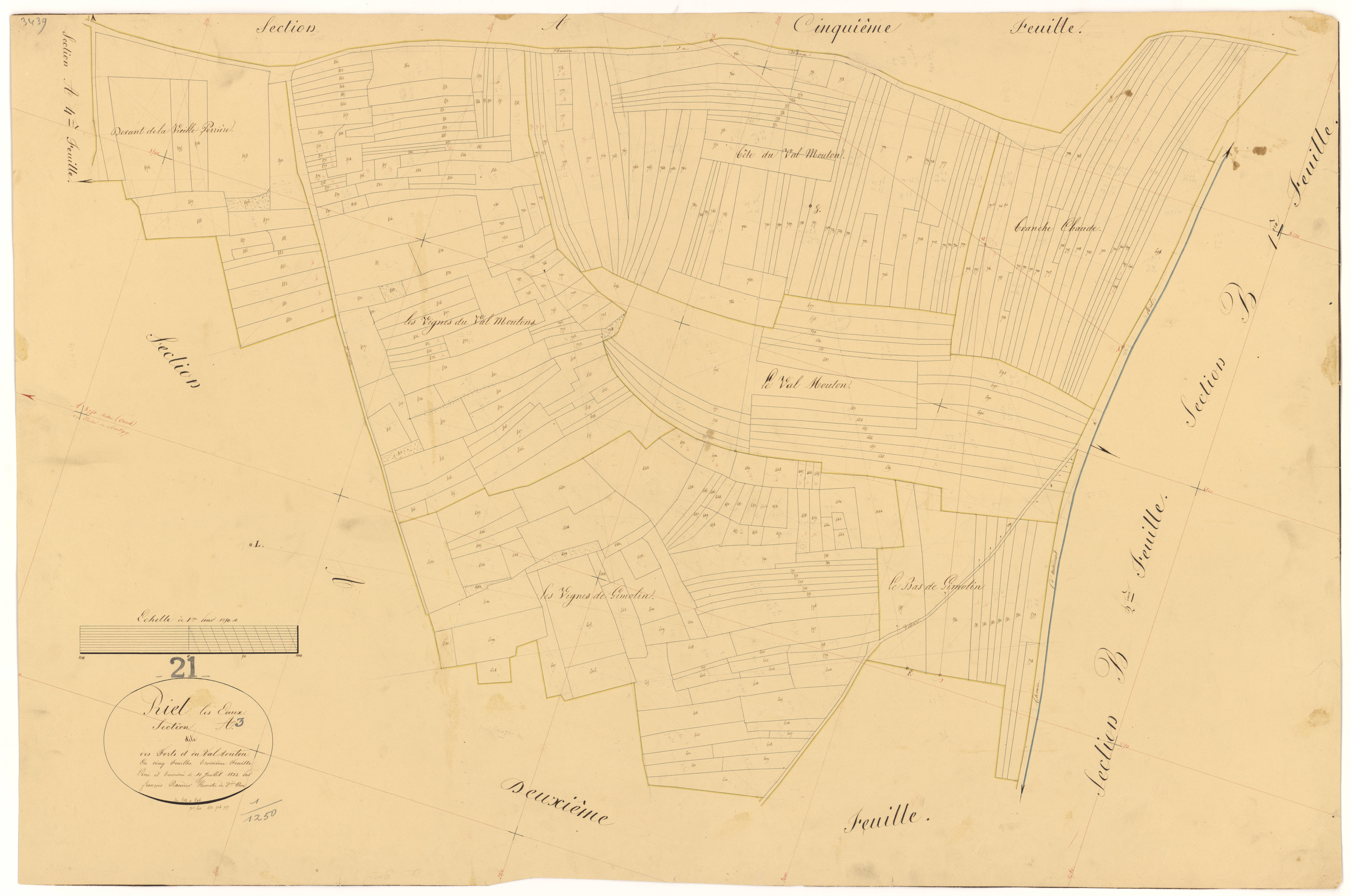 Riel-les-Eaux - Section A3 - 3 P PLAN 524/4