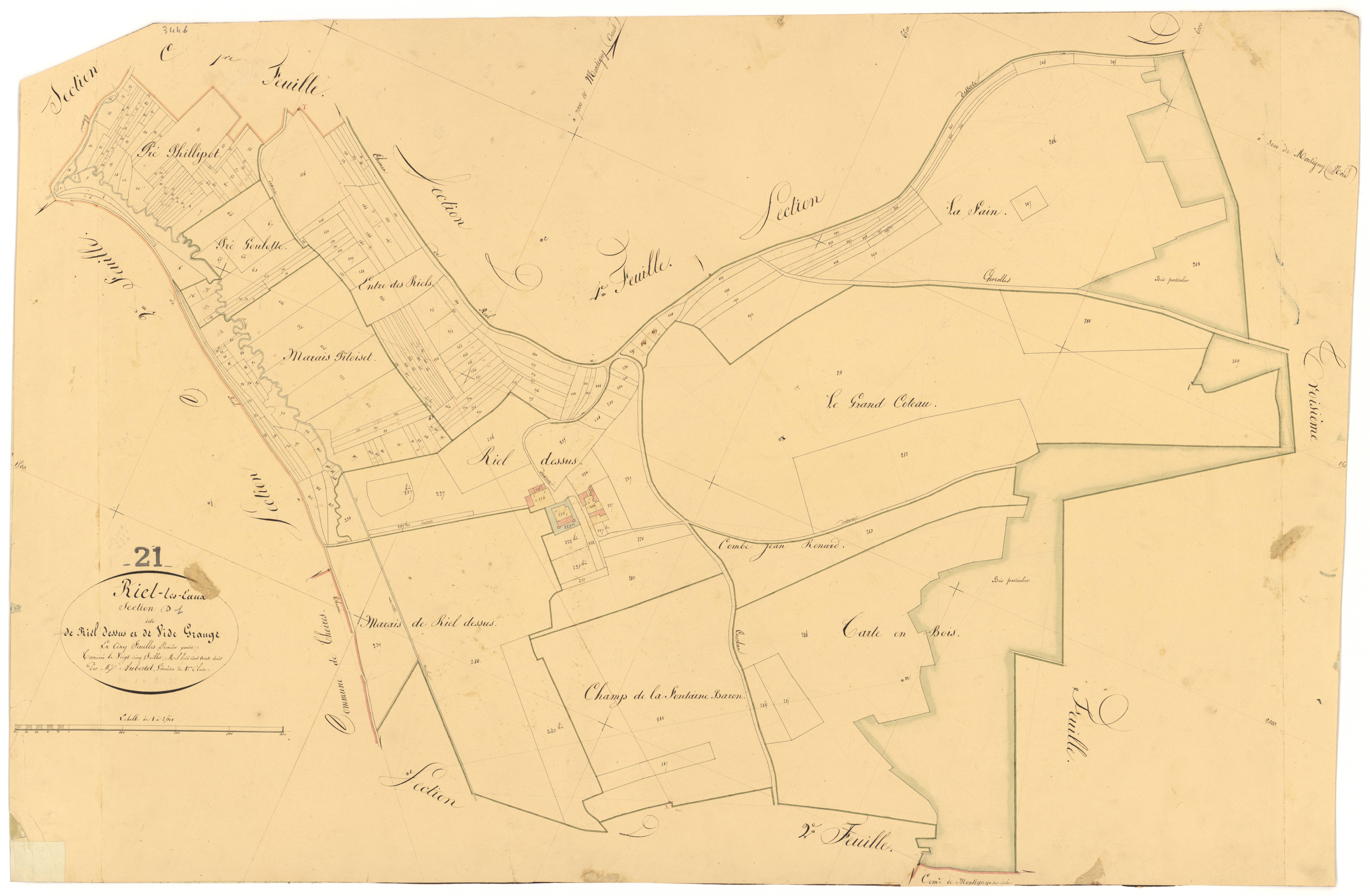 Riel-les-Eaux - Section D1 - 3 P PLAN 524/11